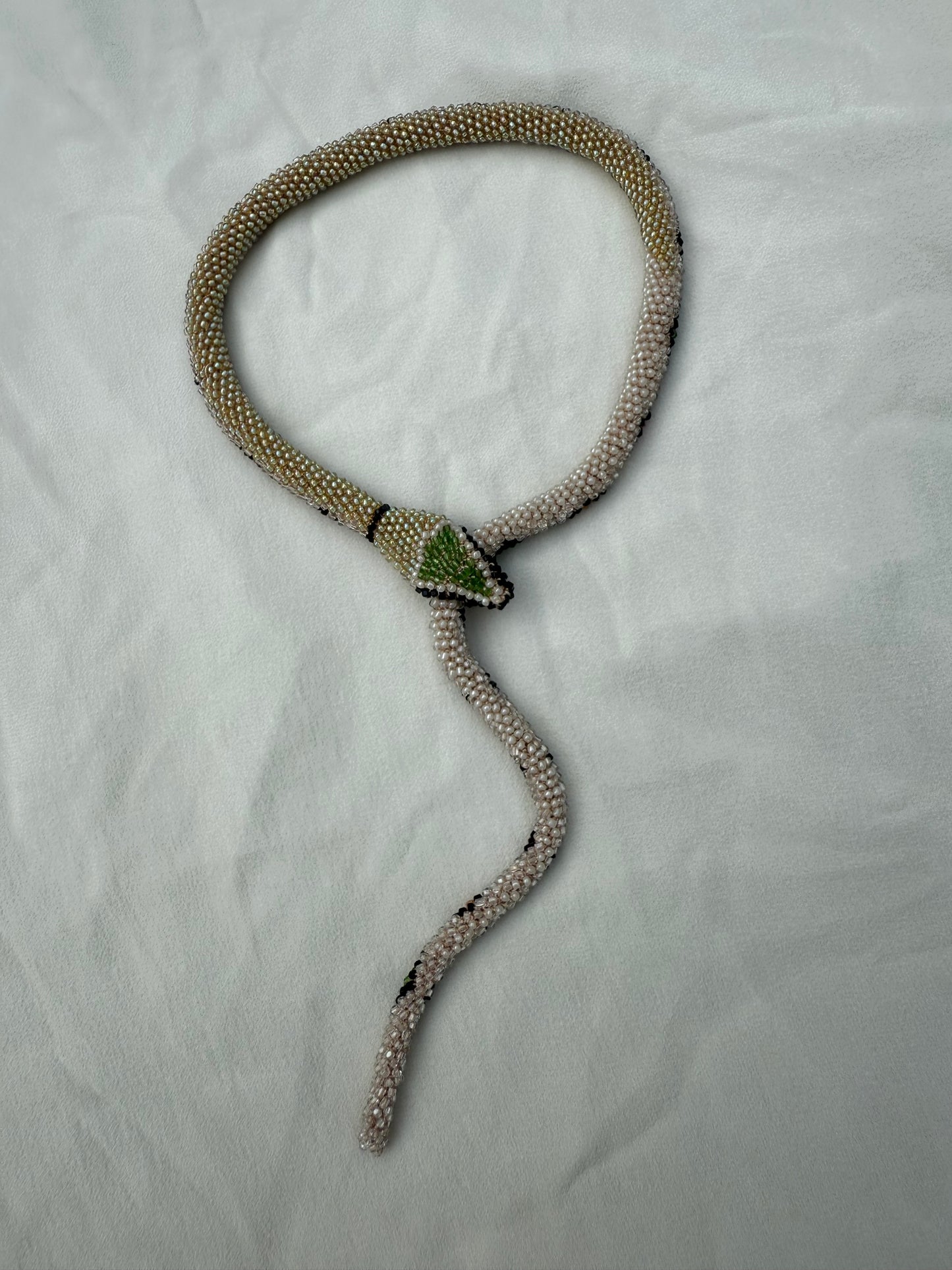 Bead Crochet Snake | Diamond Crystal Clear