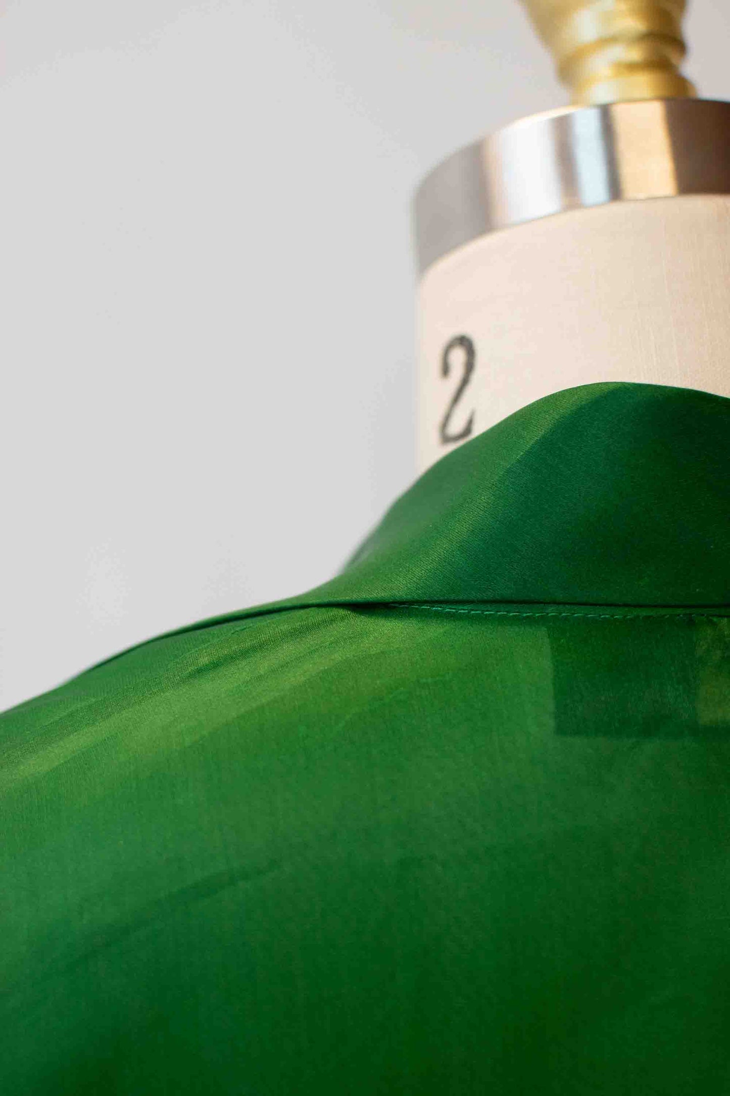 Emerald Organza Blouse | Donna Karan