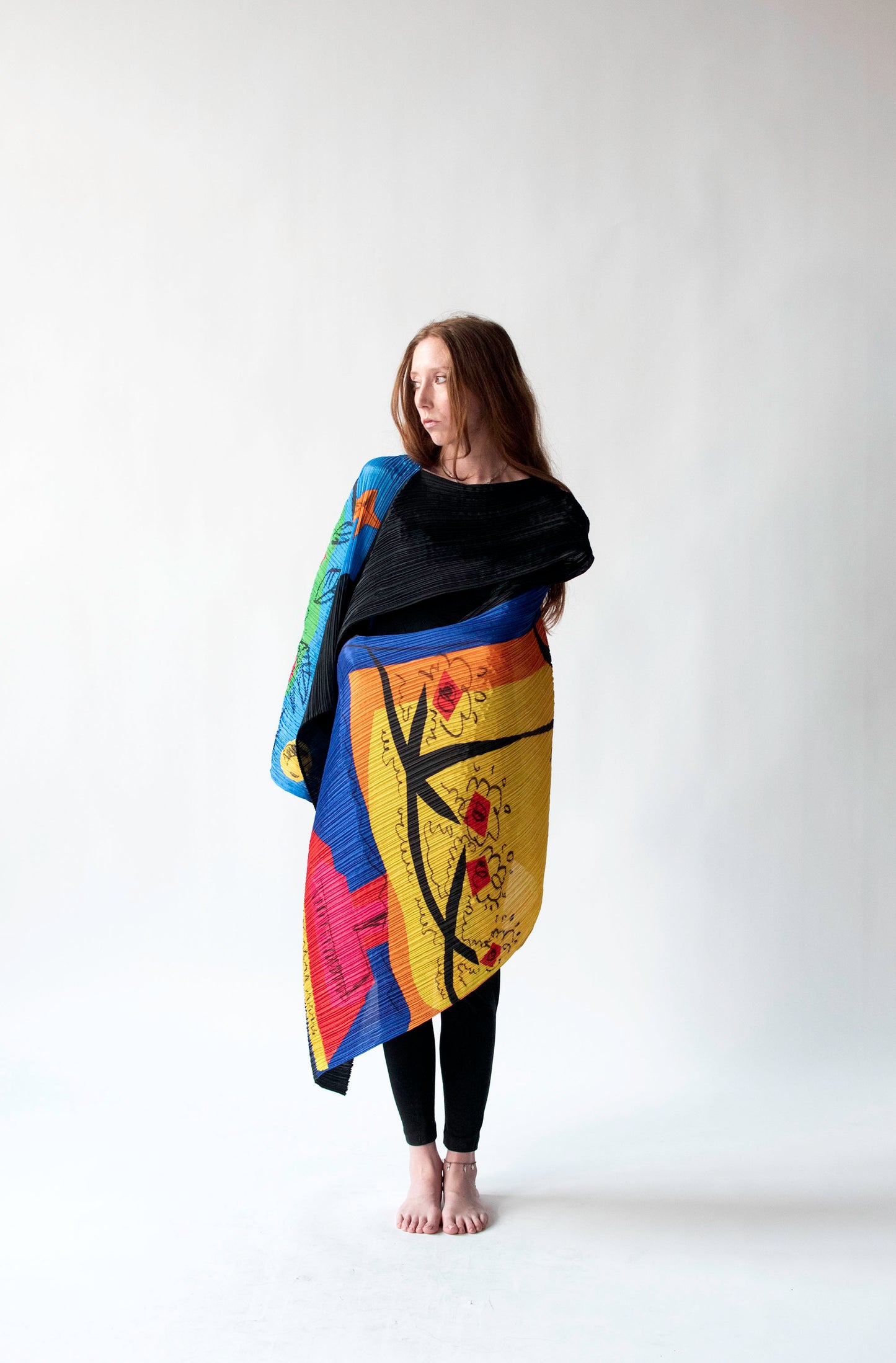 'Afternoon Tea' Convertible Shawl | Issey Miyake Pleats Please