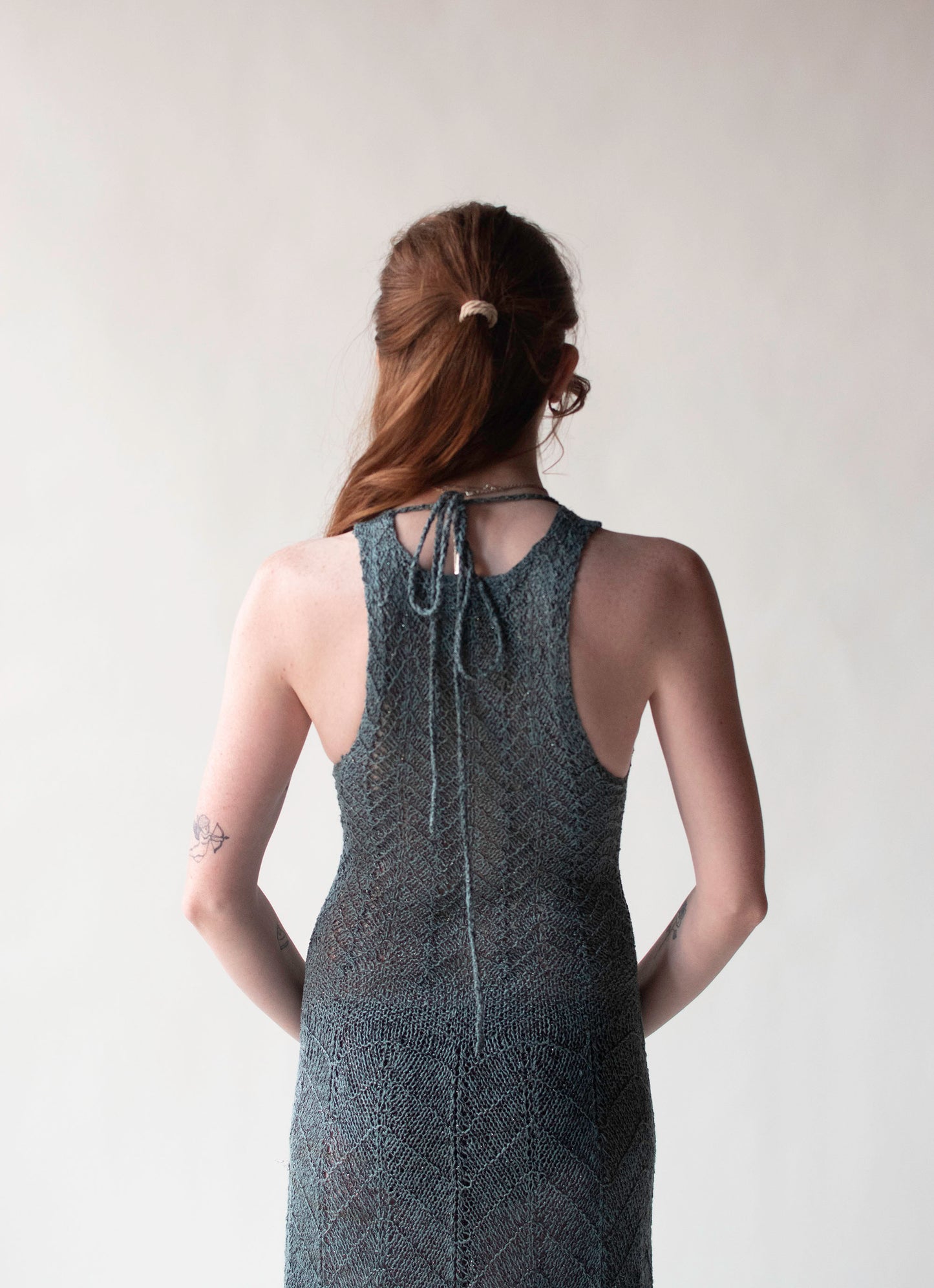 Slate Blue Knit Dress | Lotte Gabole