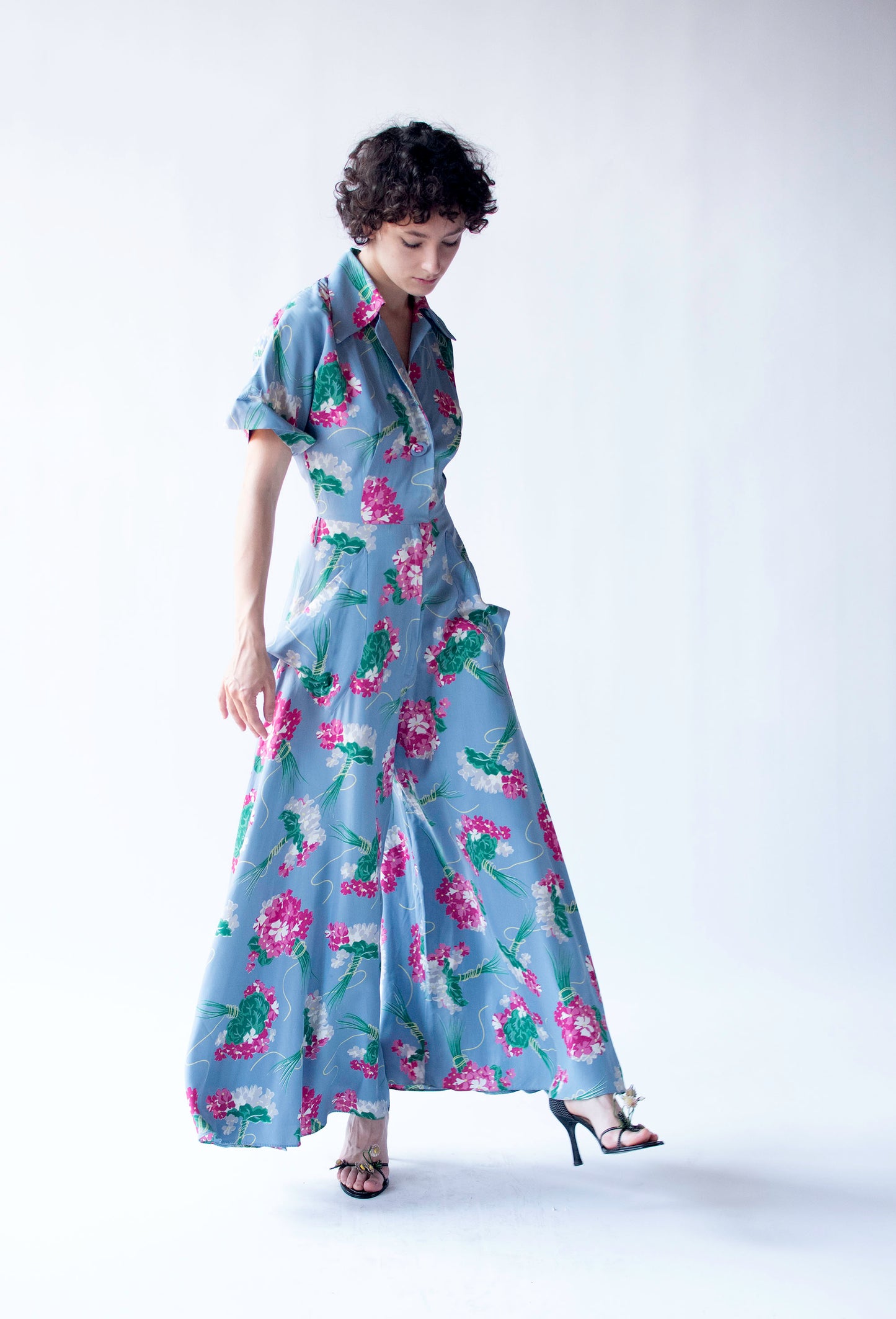 1940s Wide Leg Jumpsuit