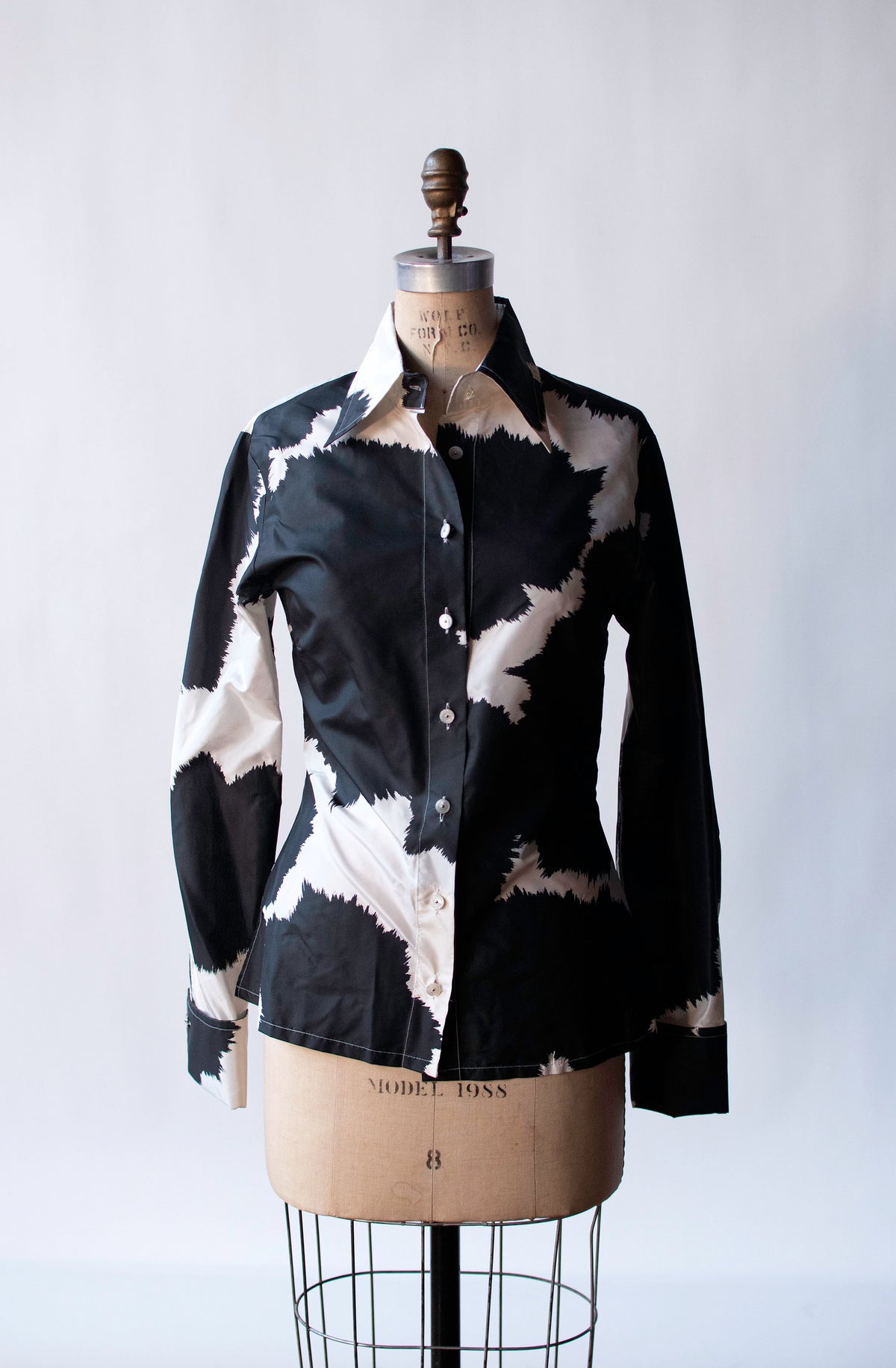 Silk Cow Print Pants Set | Gianfranco Ferré