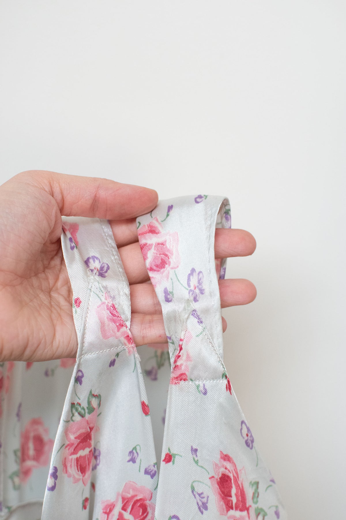 1930s Rose Print Bias Cut Dress