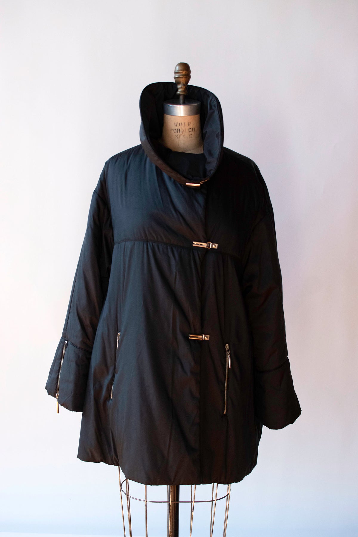A-line Down Coat | Claude Montana