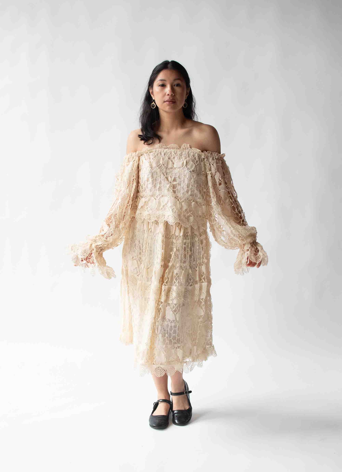 1970s Crochet Dress Set