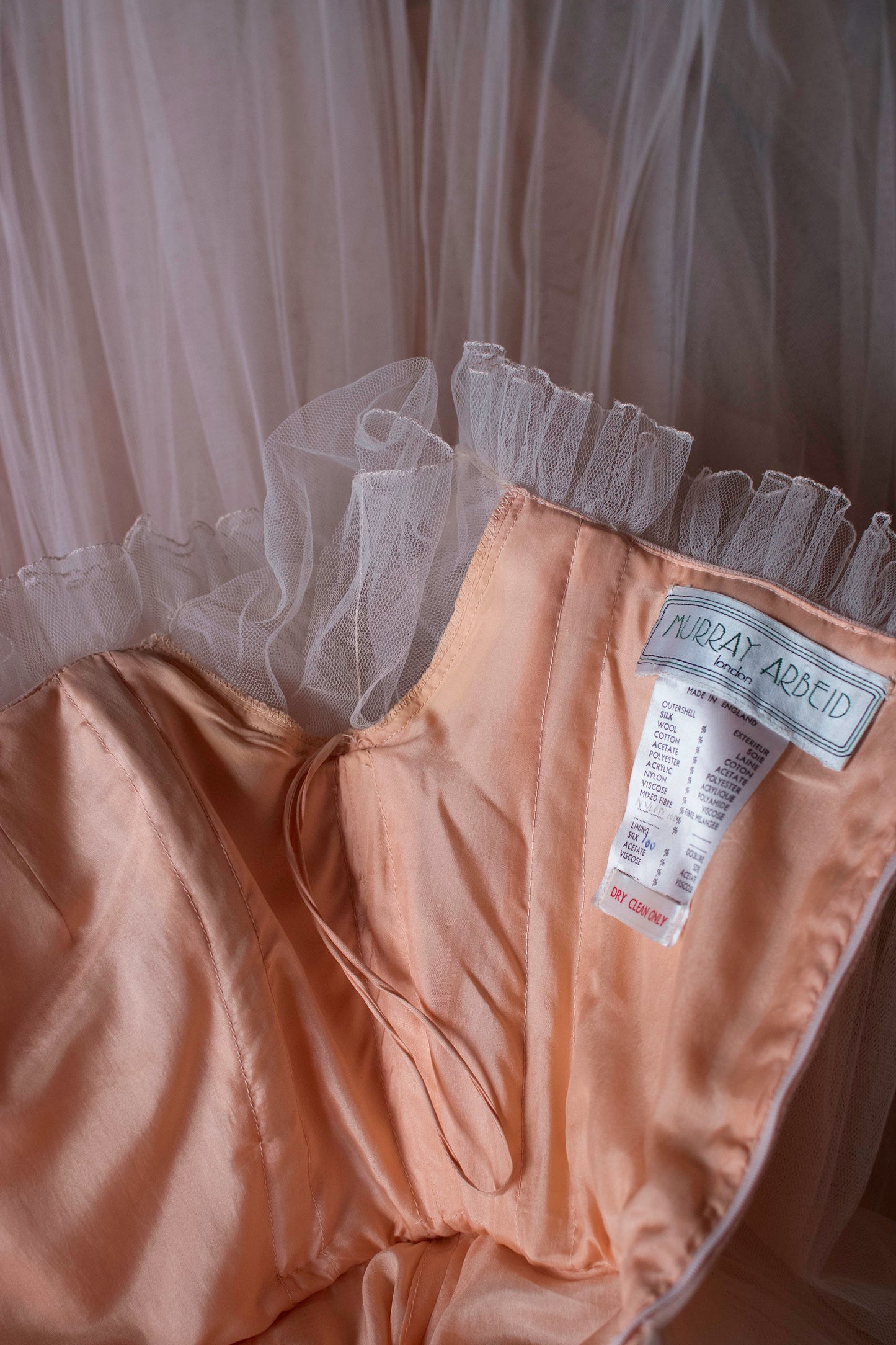 Peach Tulle Dress | Murray Arbeid