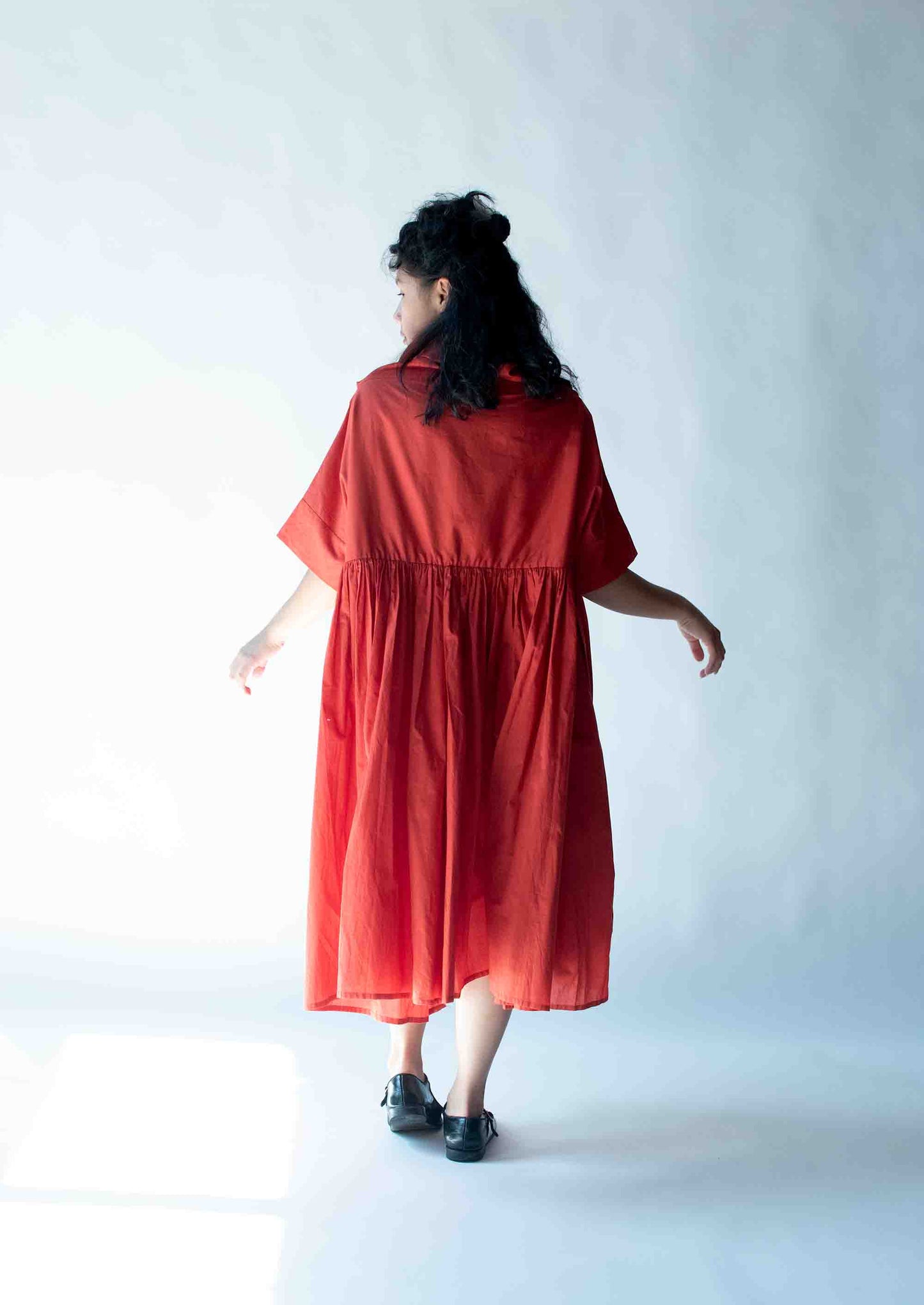 1990s Rust Cotton Dress | G Gigli