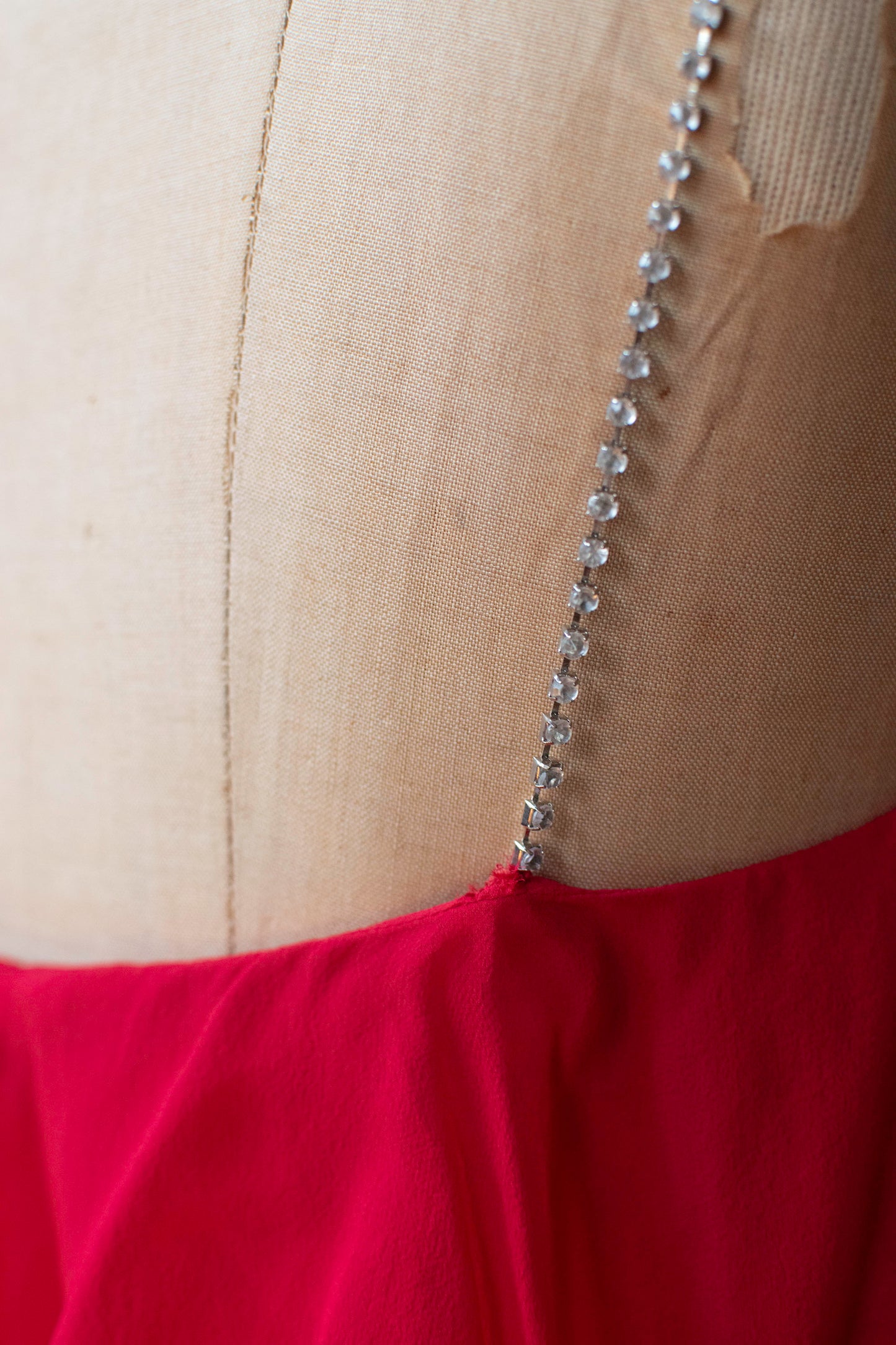 Red Chiffon Dress| Pauline Trigeré