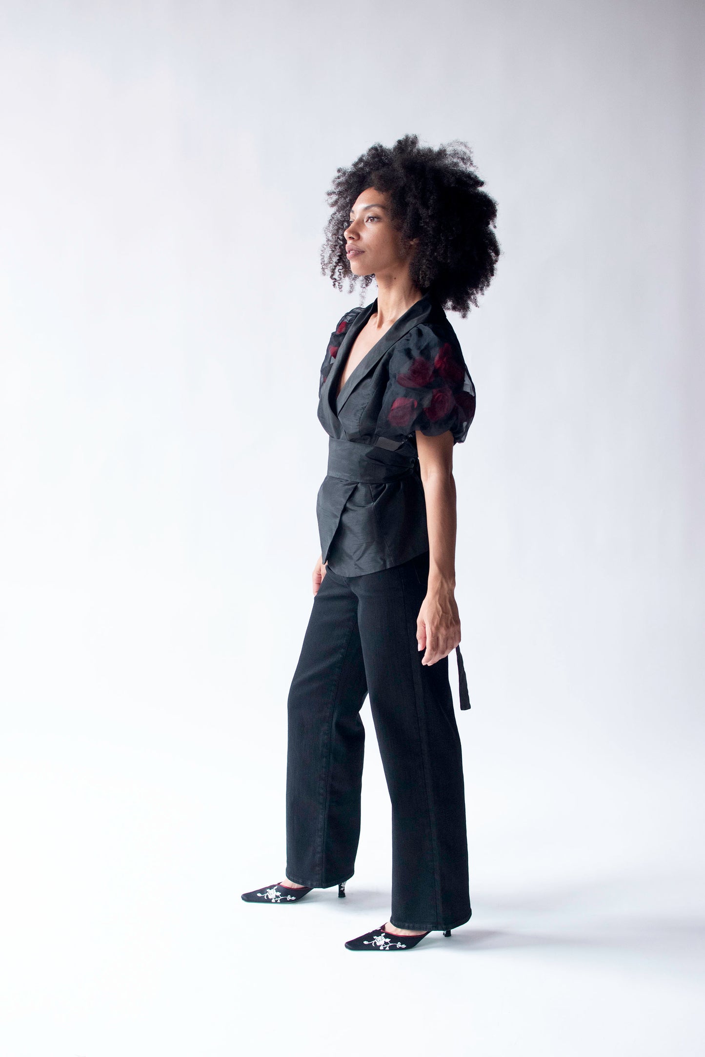 Rose Sleeve Jacket | Victor Costa