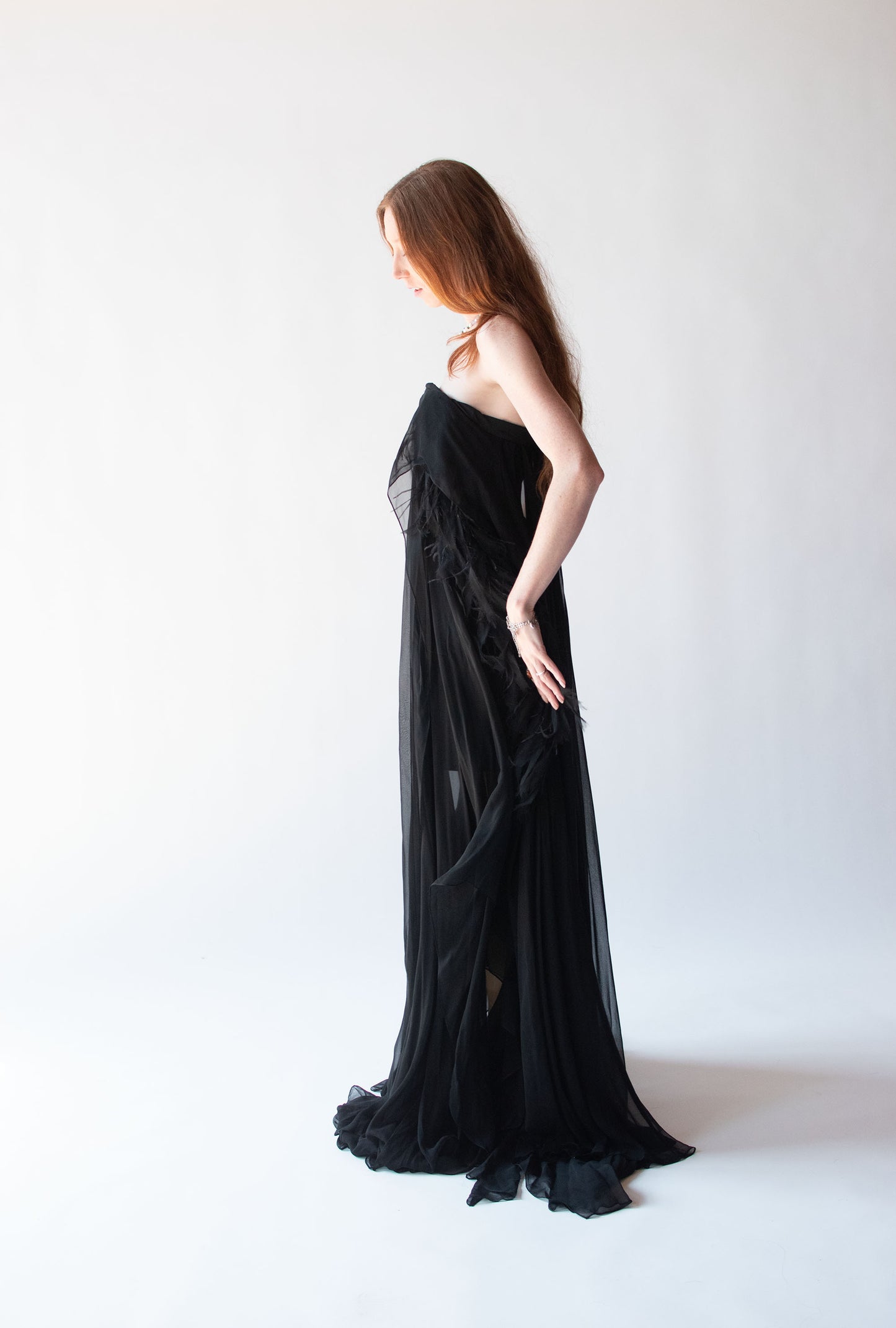 Black Chiffon Gown | Chrisitian Cota Spring 2011