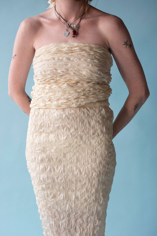 Plisse Convertible Dress / Skirt | Romeo Gigli SS 1994