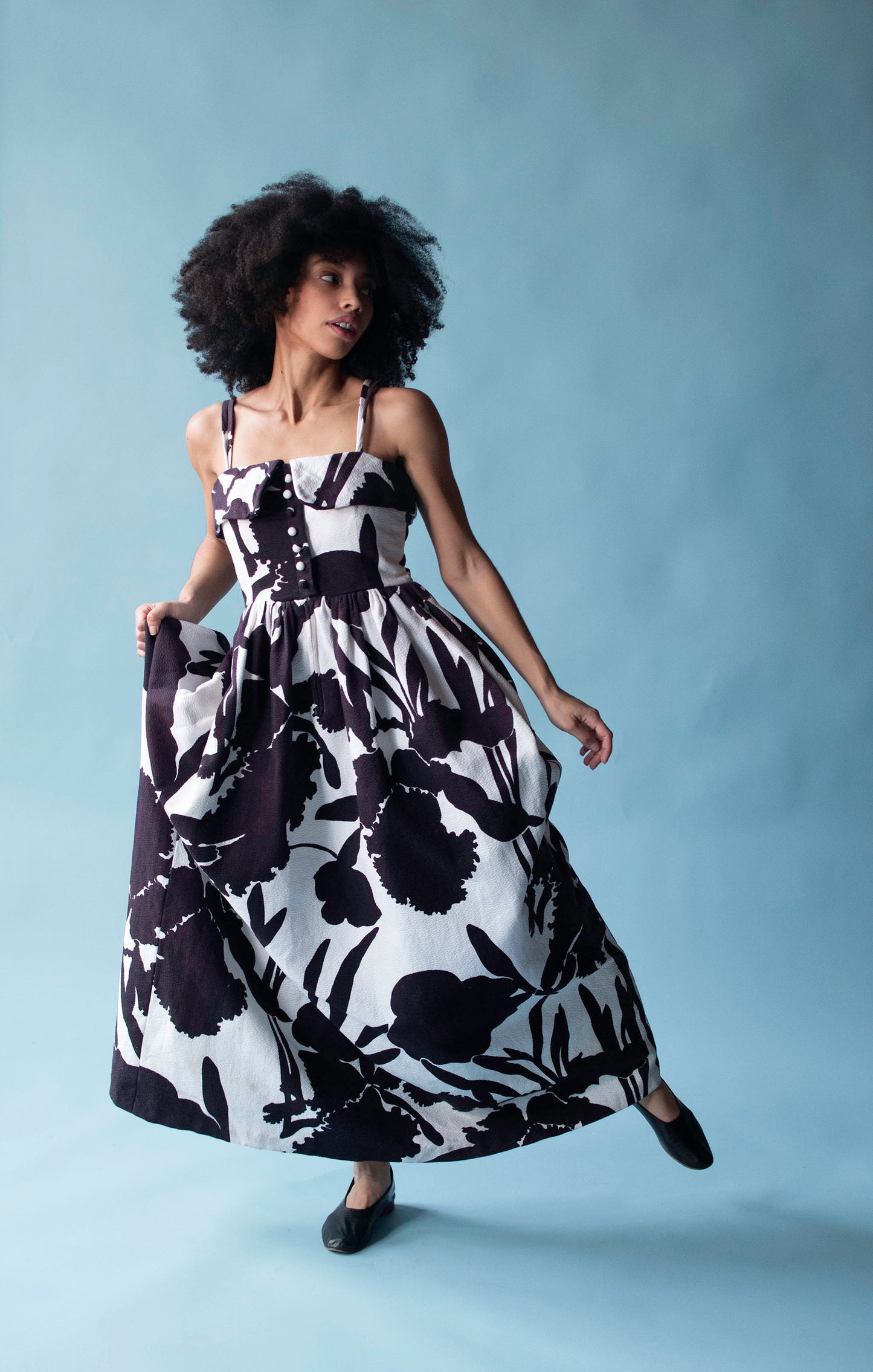 1960s Floral Print Gown | Geoffrey Beene