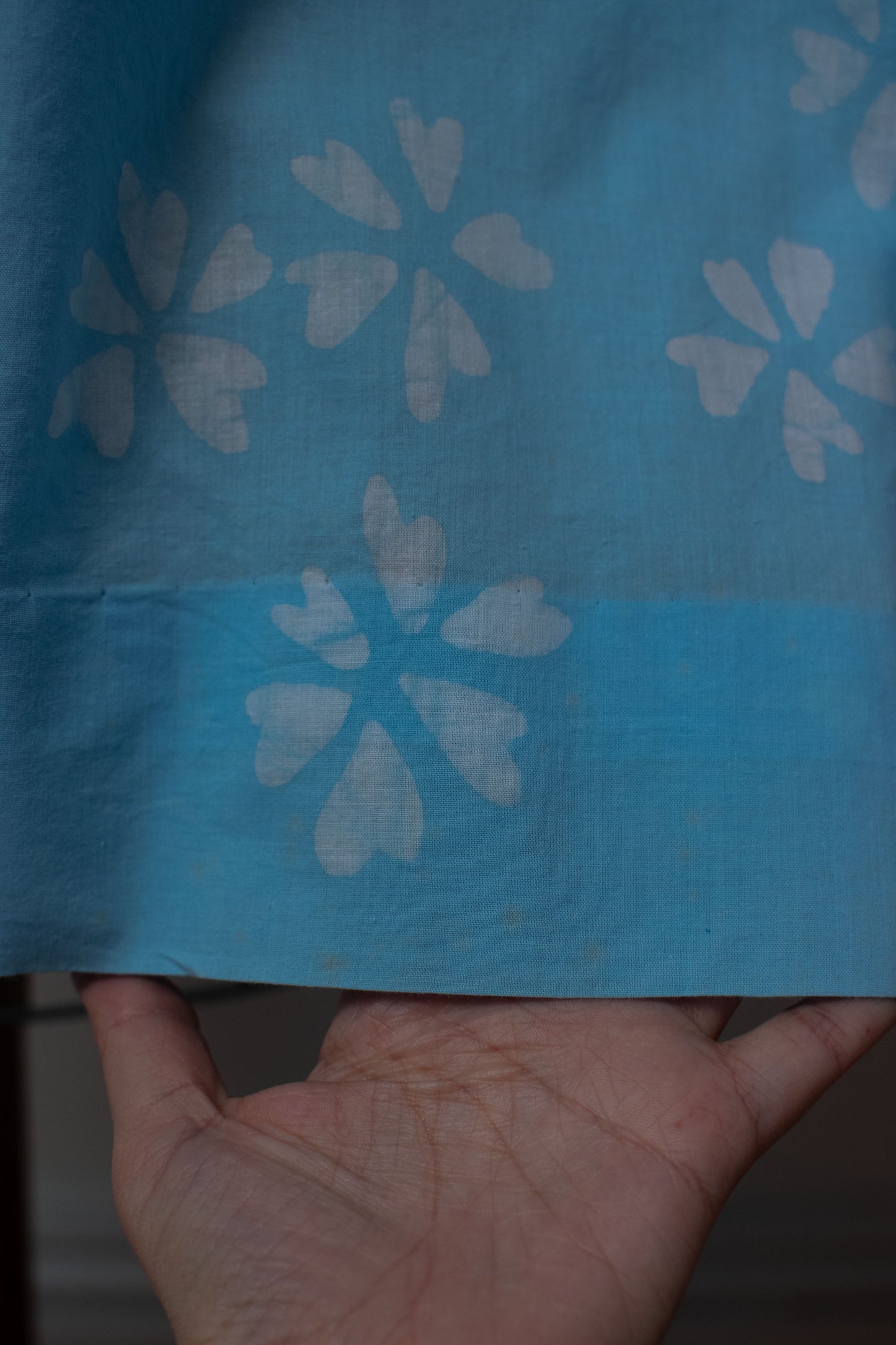 1970s Balloon Sleeve Batik Dress