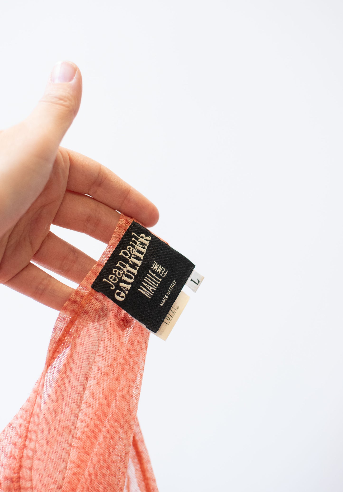 Knit Print Mesh Top | Jean Paul Gaultier