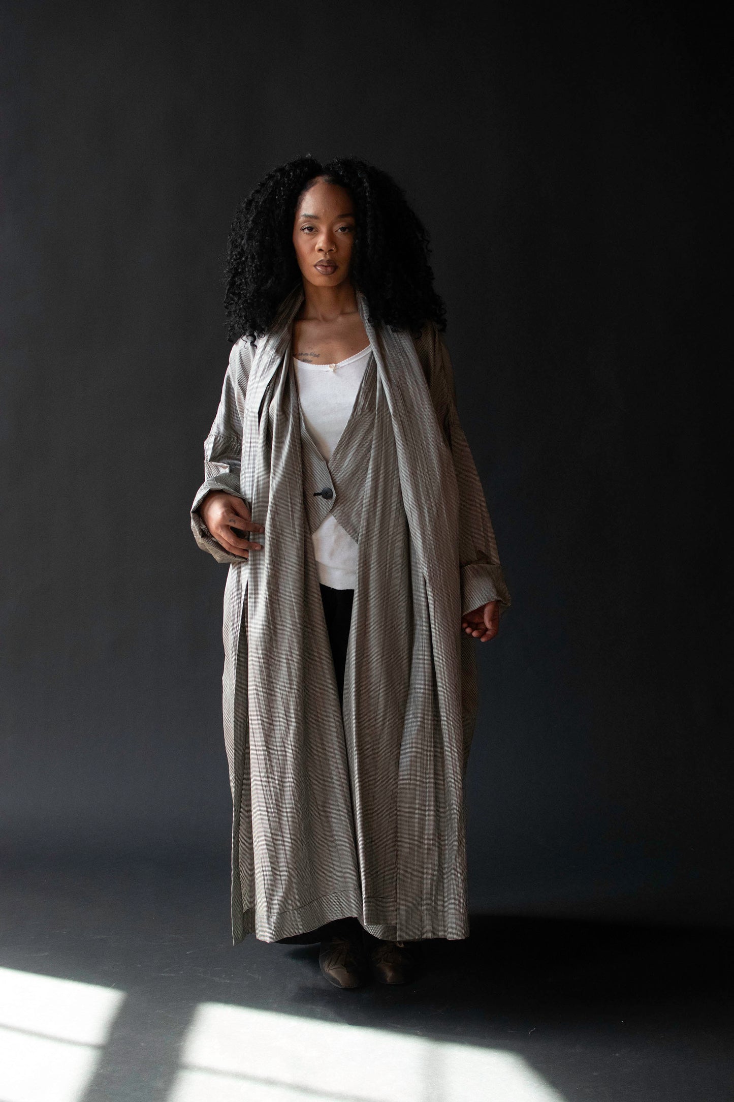 Houndstooth Windcoat | Issey Miyake
