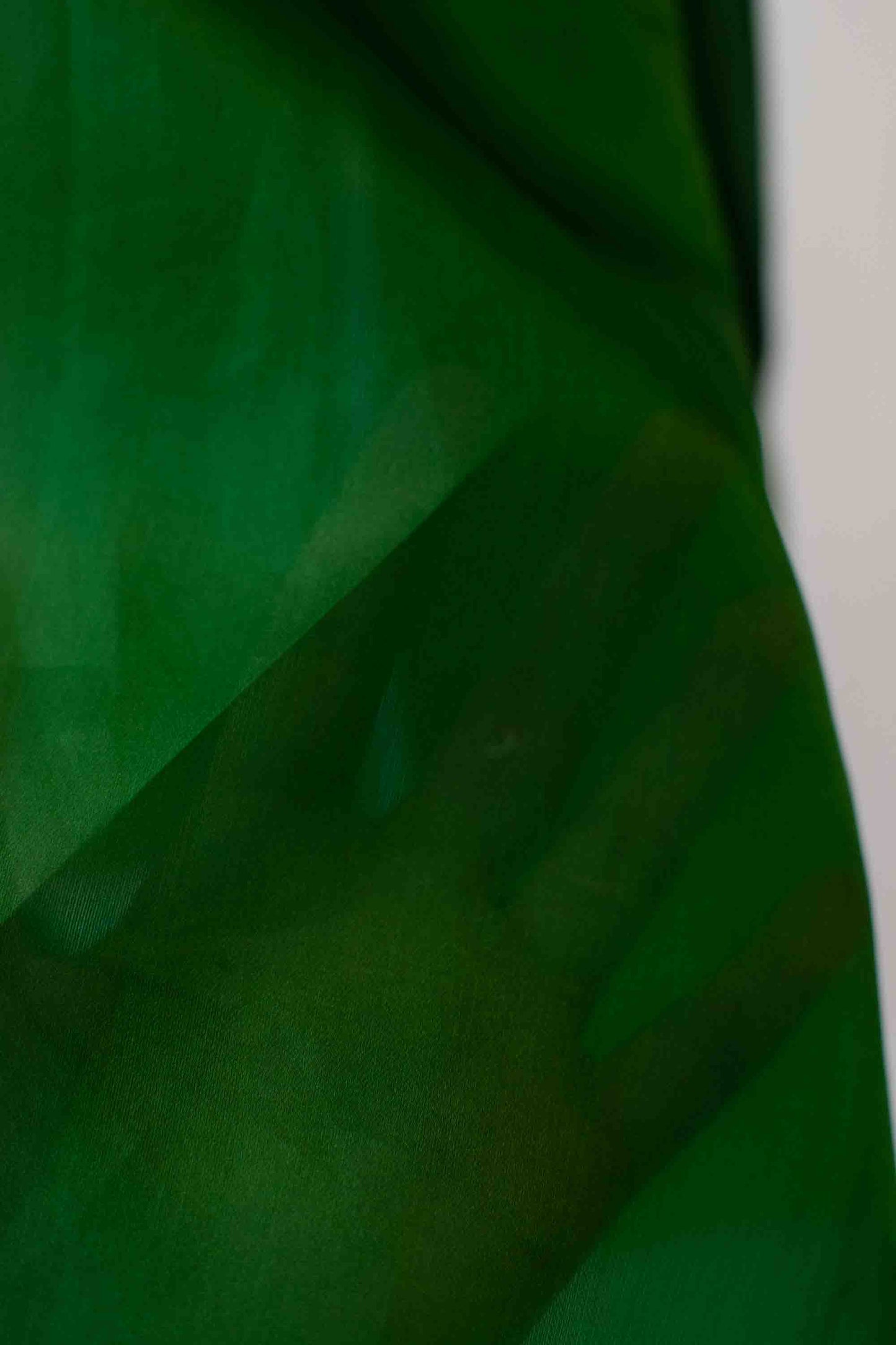 Emerald Organza Blouse | Donna Karan
