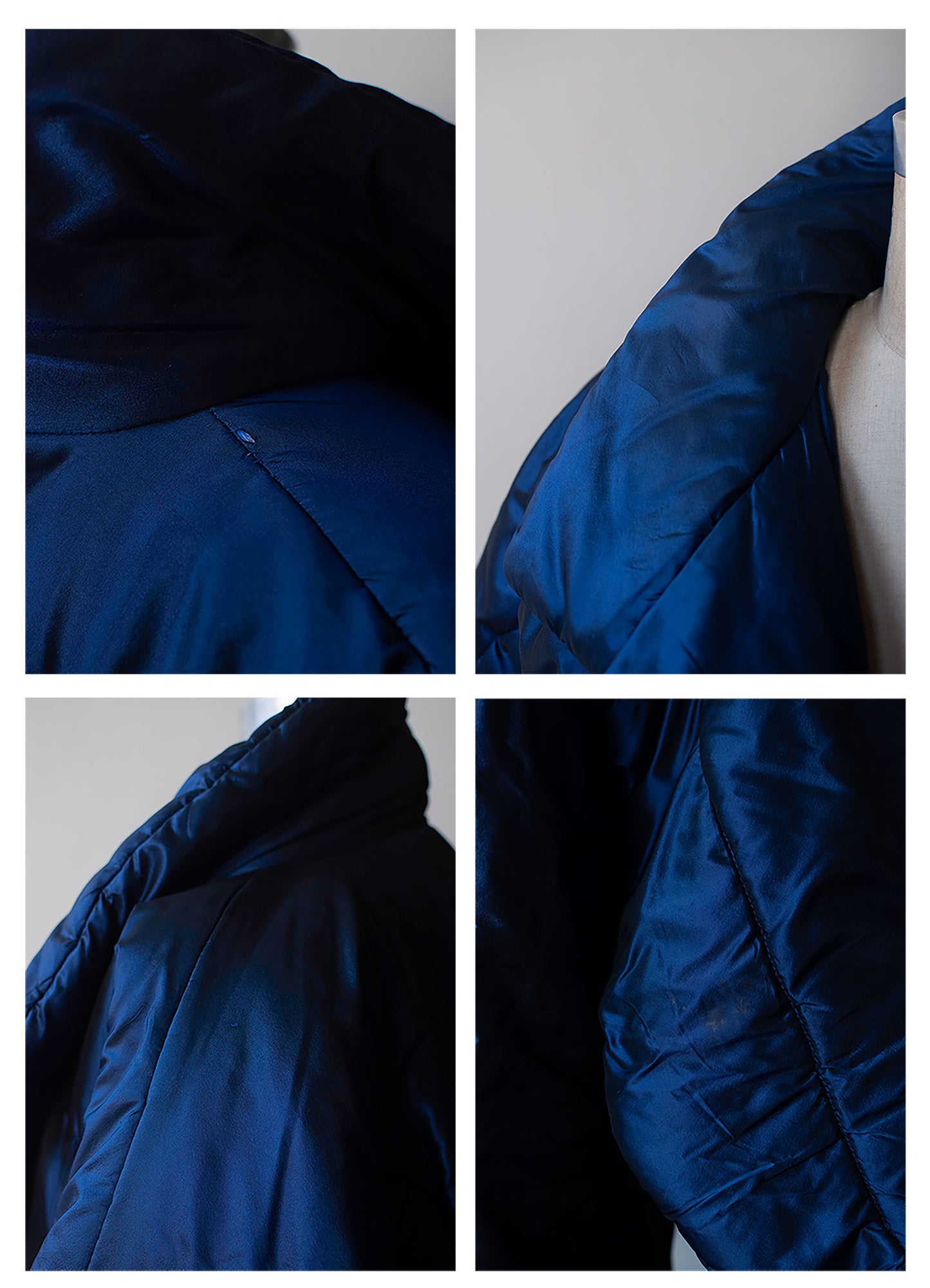 Cobalt Blue Sleeping Bag Coat | OMO Norma Kamali