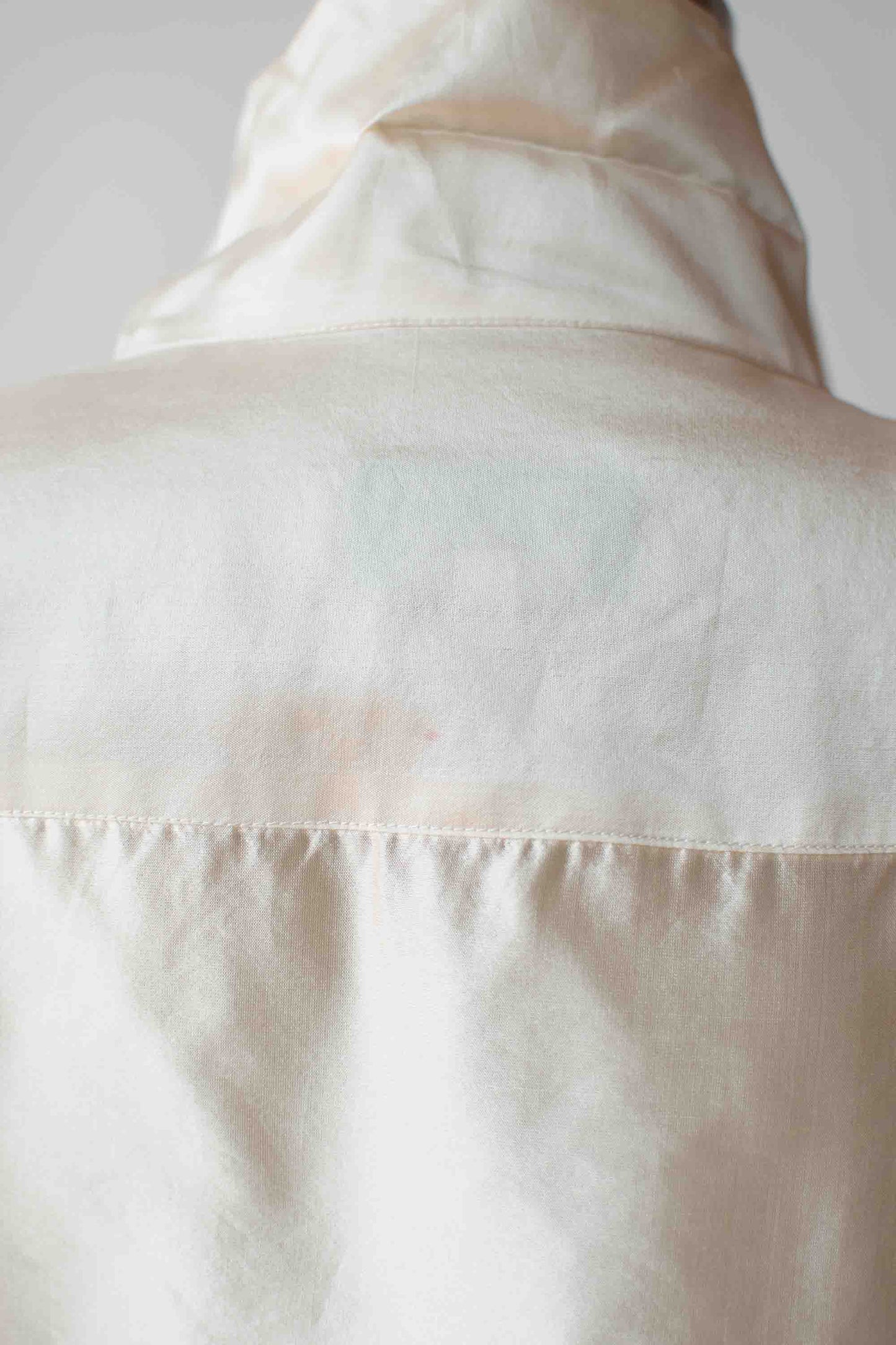 1990s Cream Silk Shirt | Romeo Gigli for Callaghan 1995