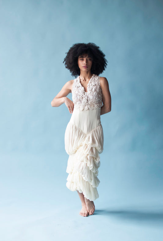 Draped Chiffon Skirt | Norma Kamali