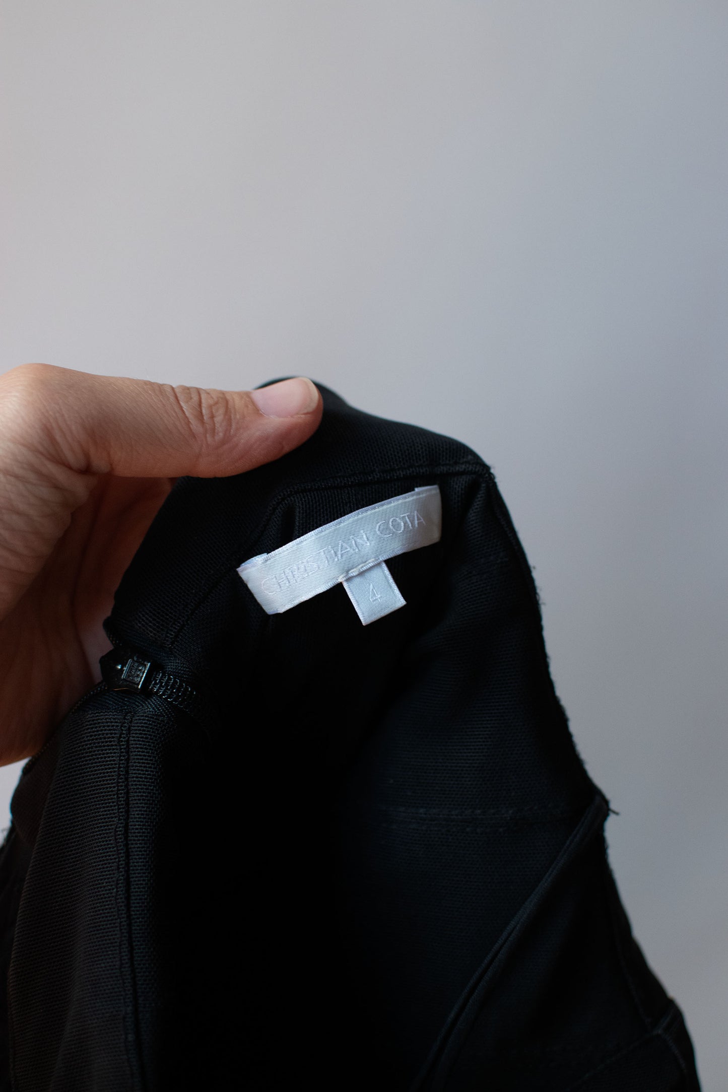 Black Chiffon Gown | Chrisitian Cota Spring 2011