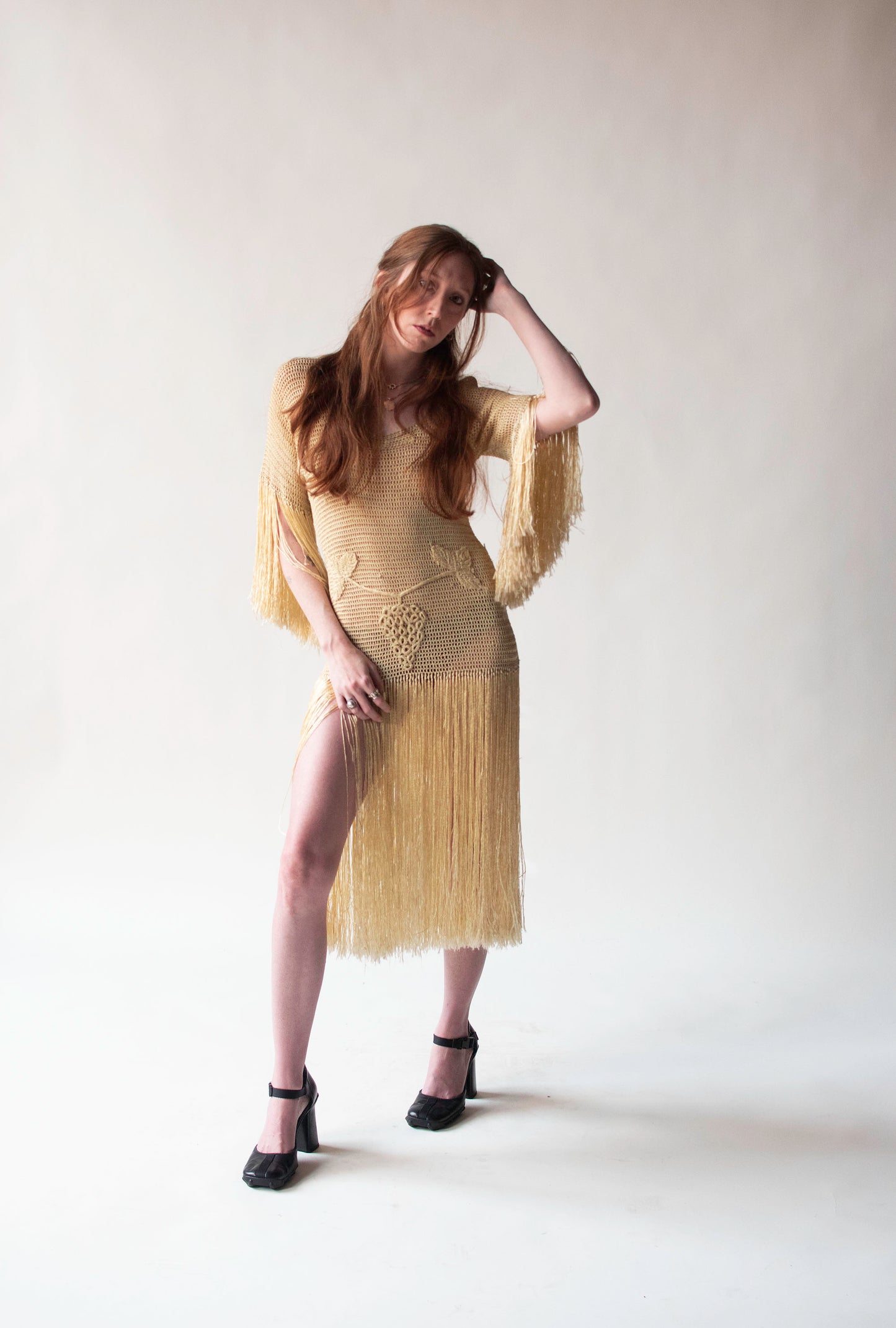 1920s Crochet Dress