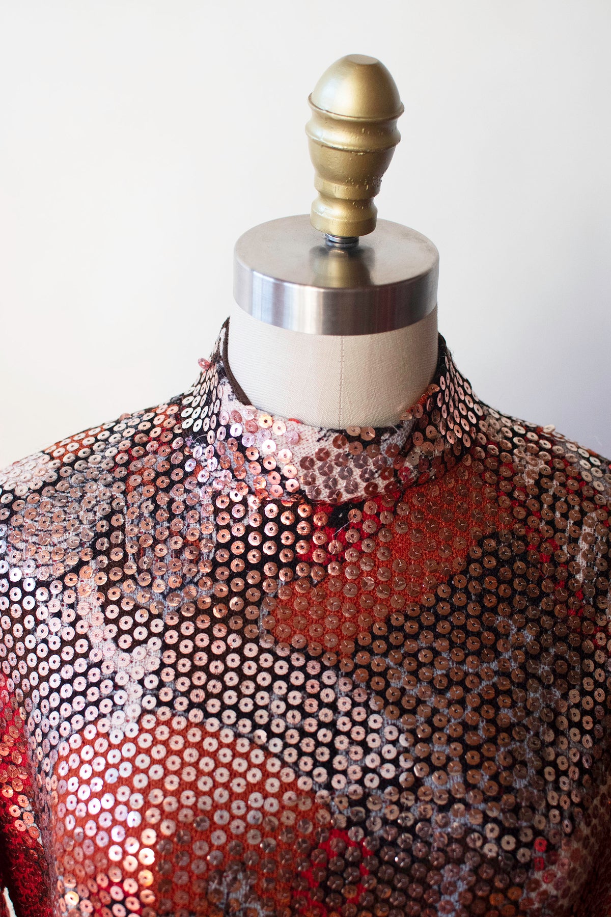 1970s Red Sequin dress