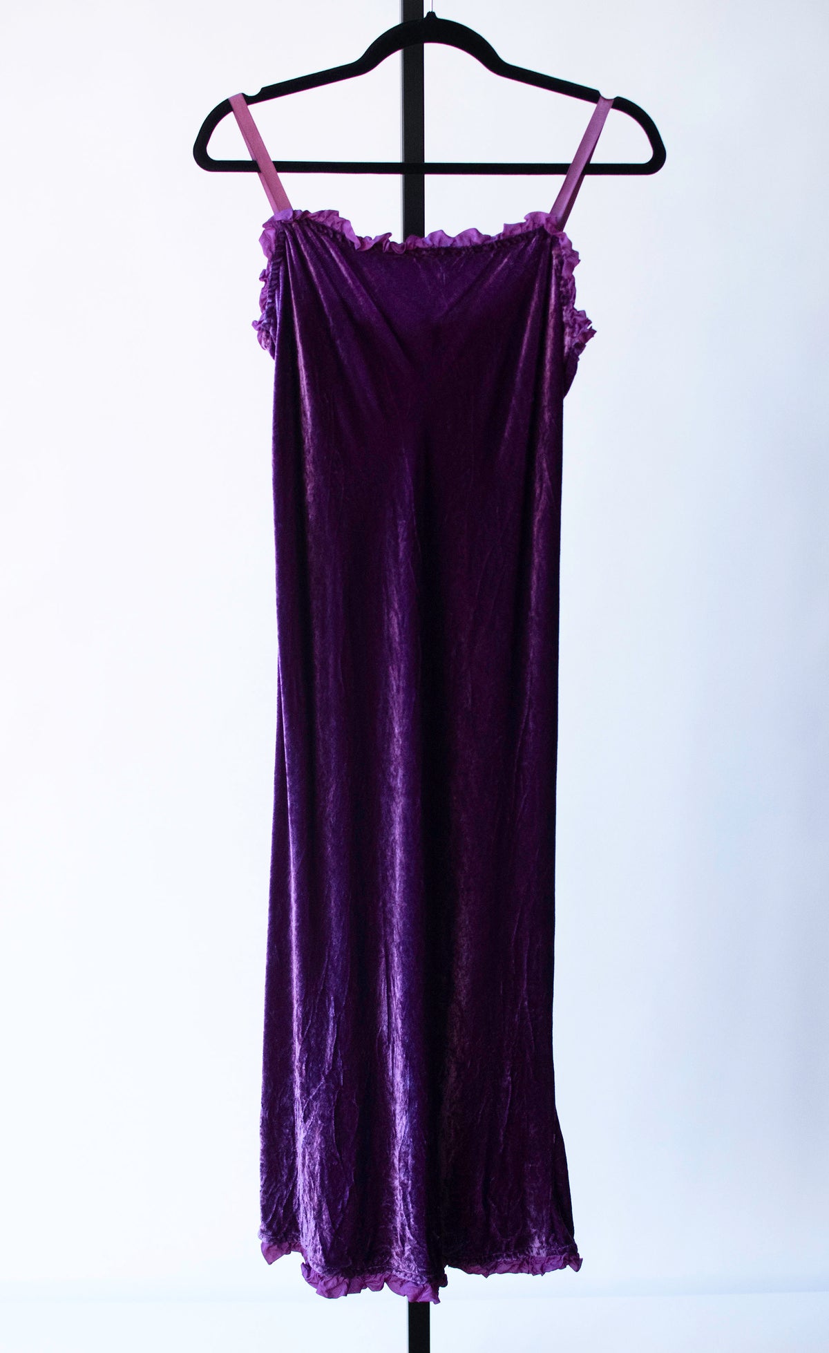 Purple Velvet Slip Dress | Dosa
