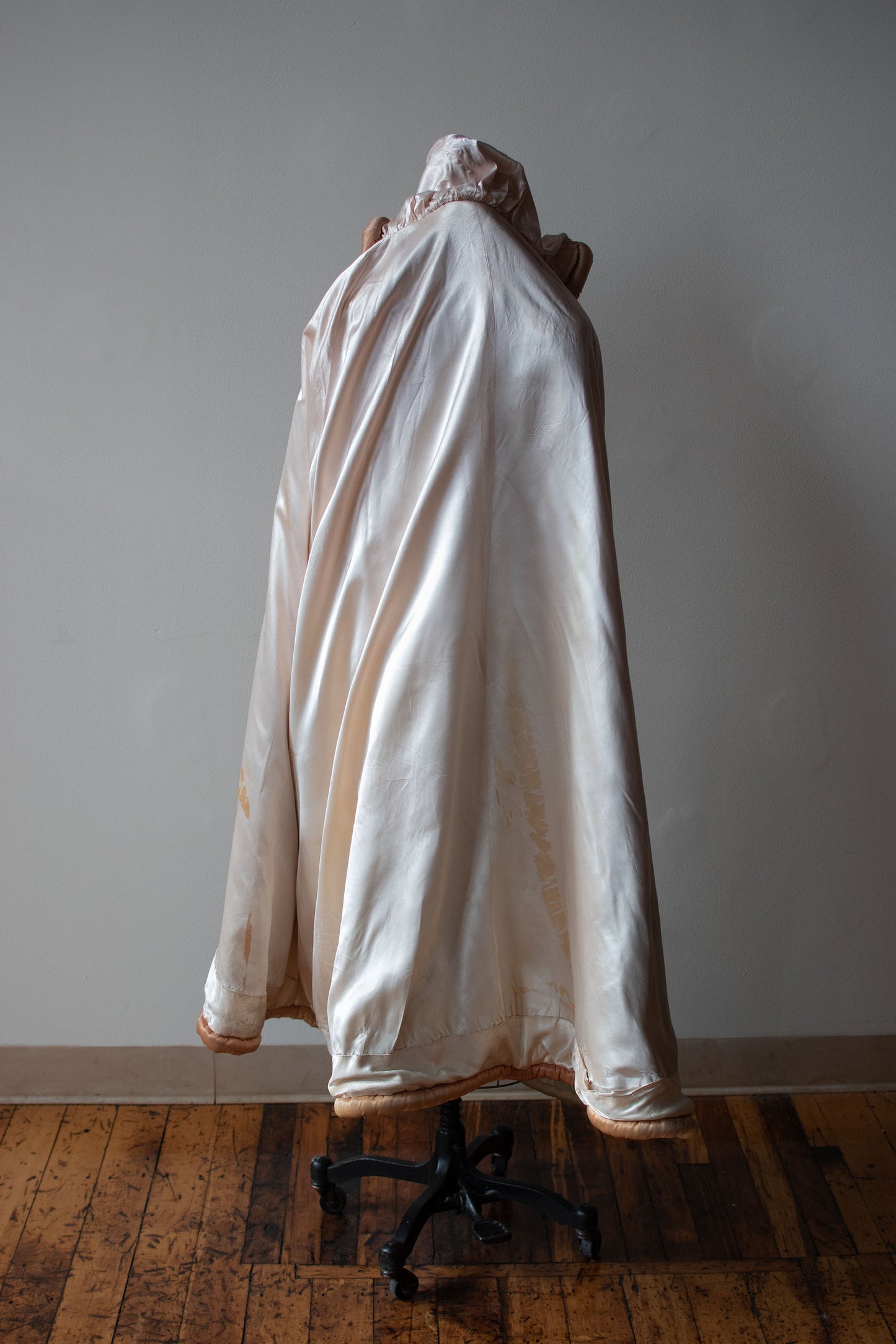 1970s Art-To-Wear Quilted Cape