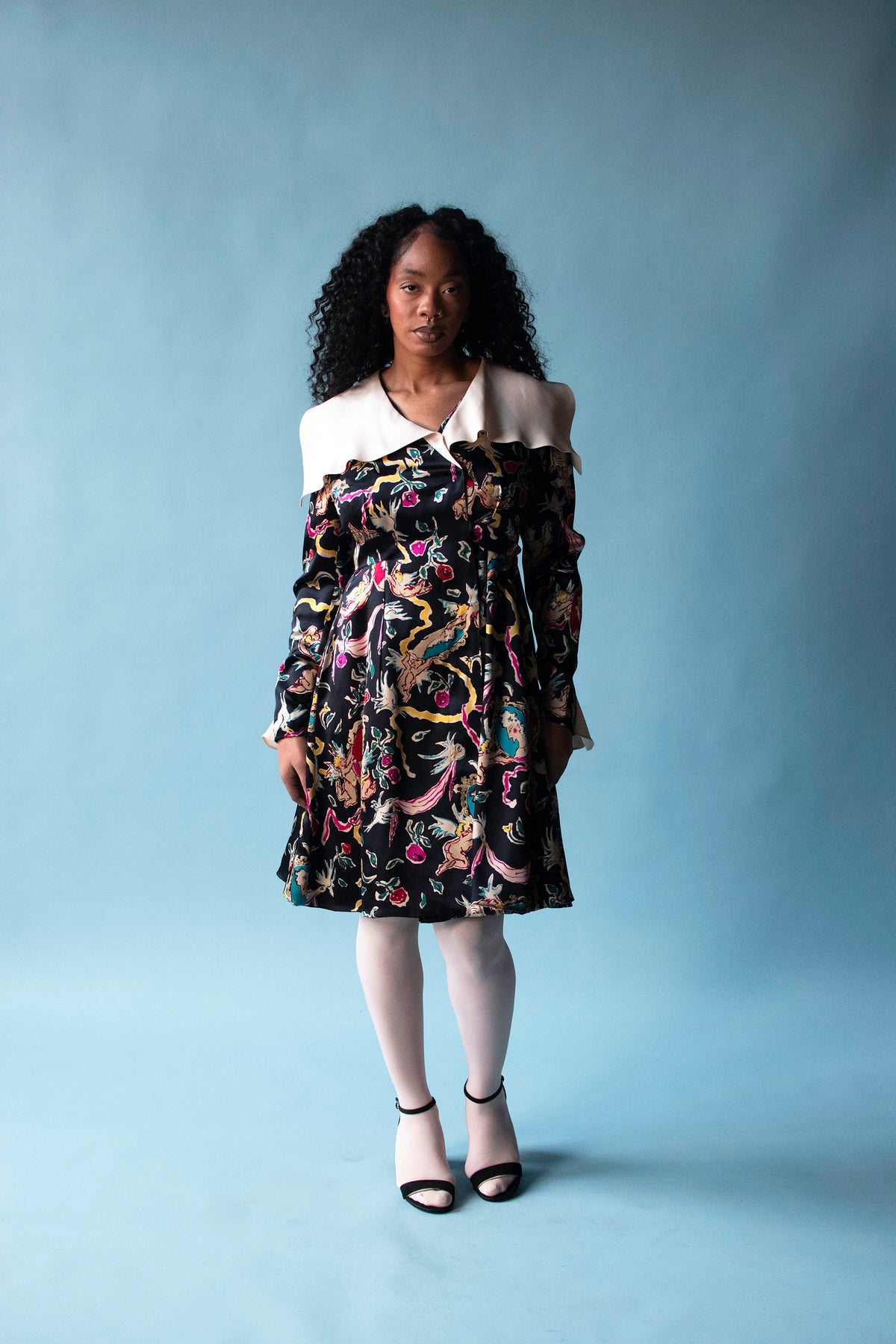 Cherub Print Dress | Christian Laxroix