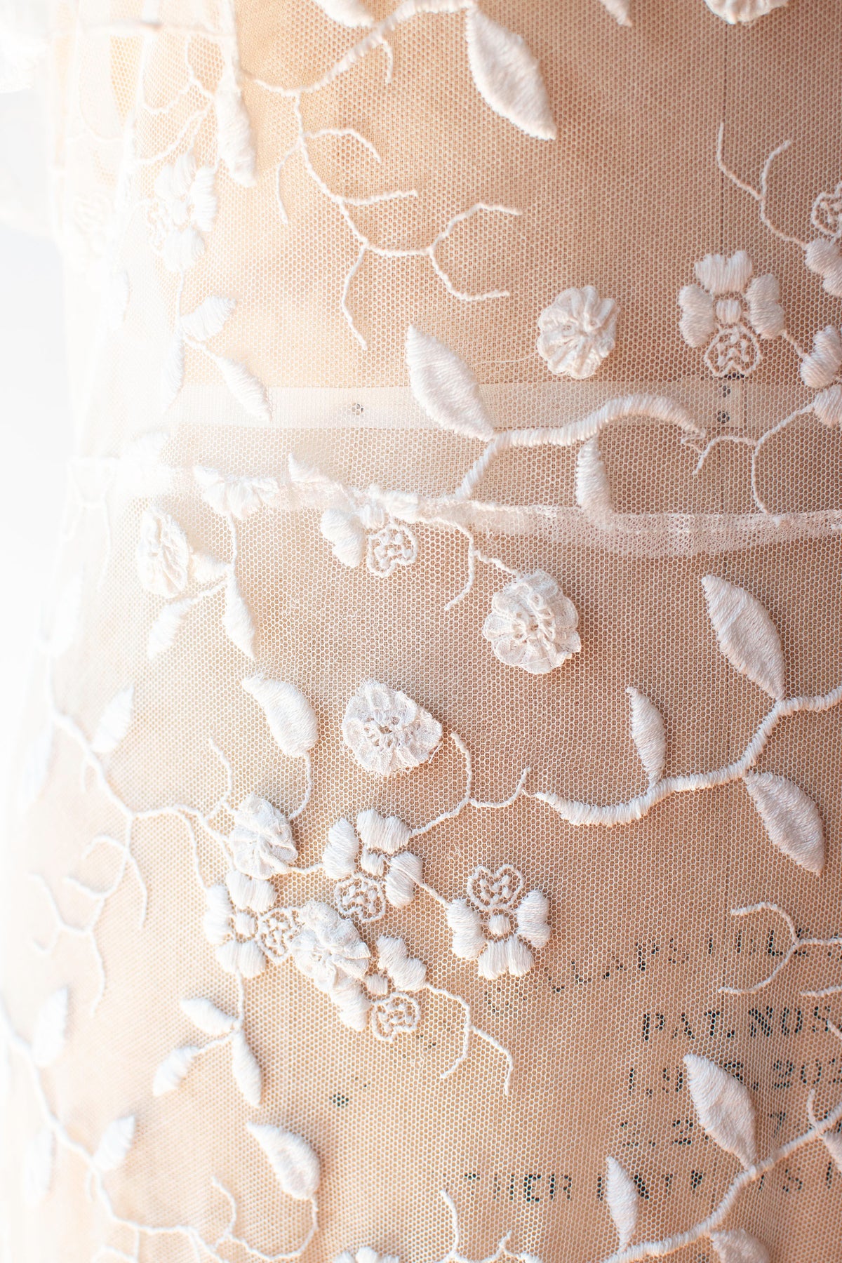 1930s Embroidered Mesh Dress