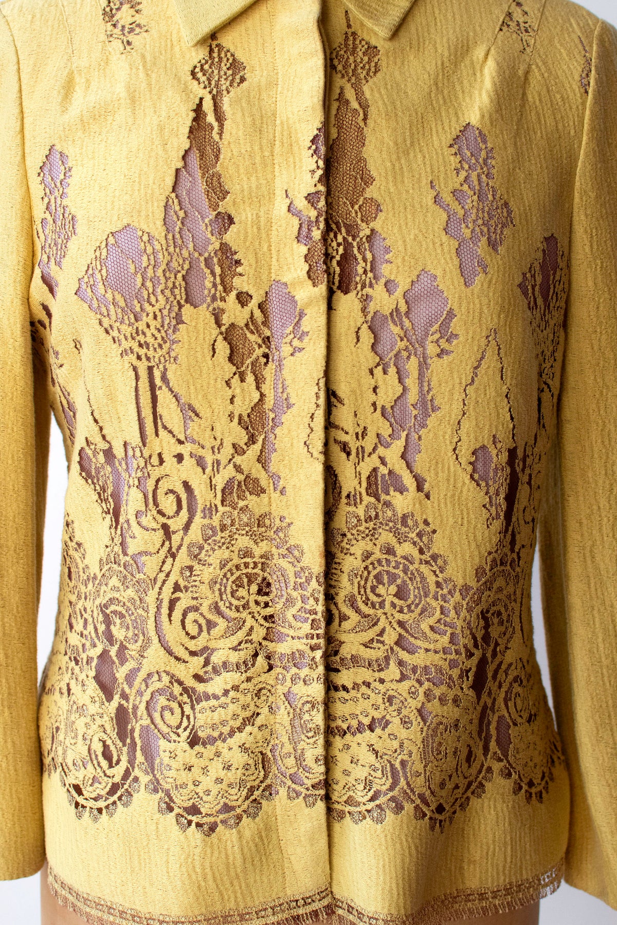 Mustard Lace Jacket | Christian Lacroix Bazar