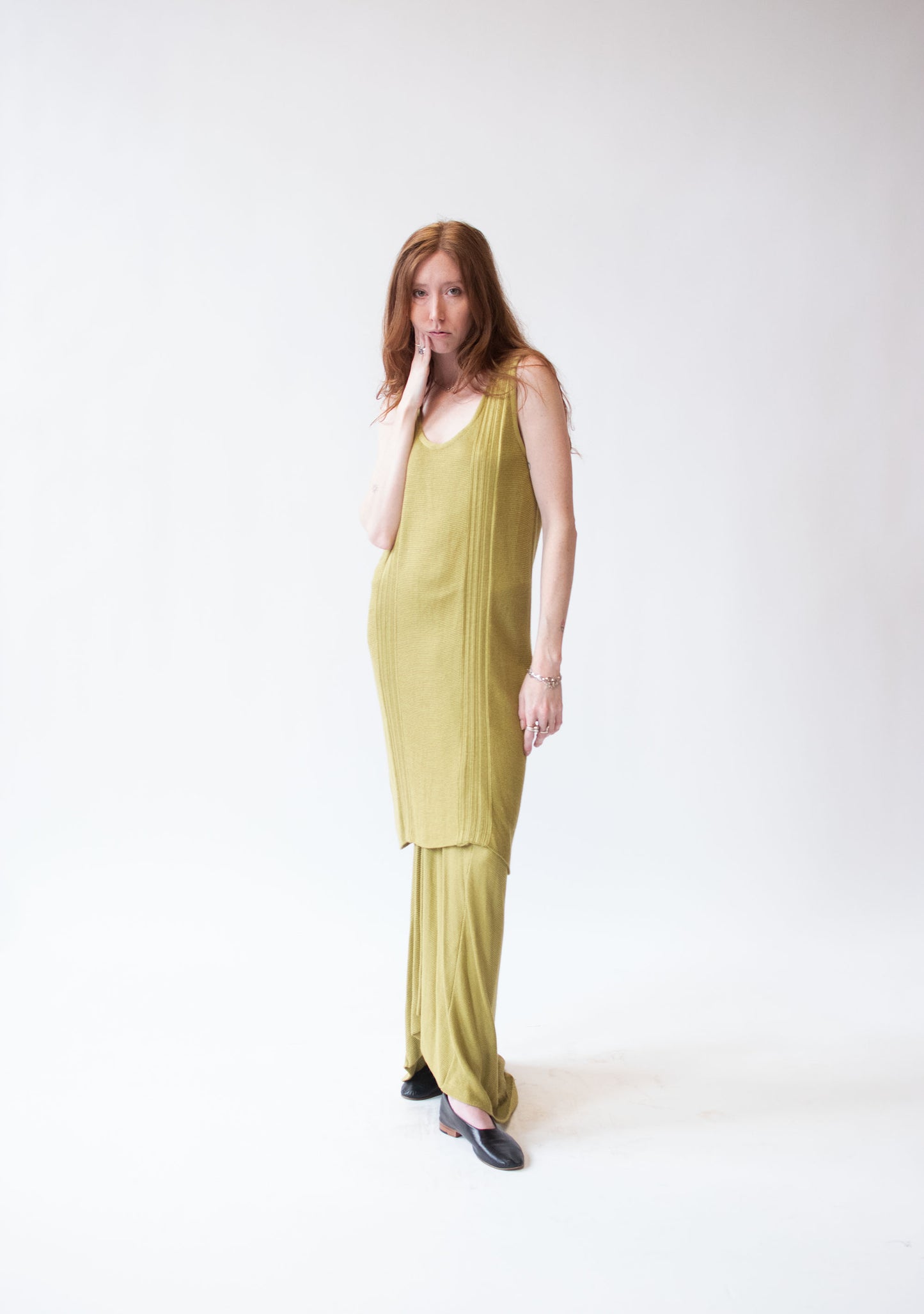 Chartreuse Knit Set | Kaat Tilley