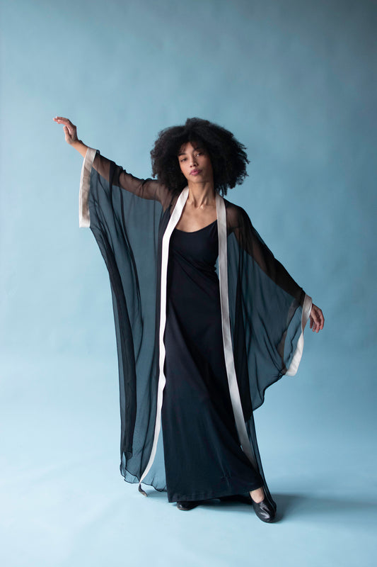 1990s Chiffon Duster