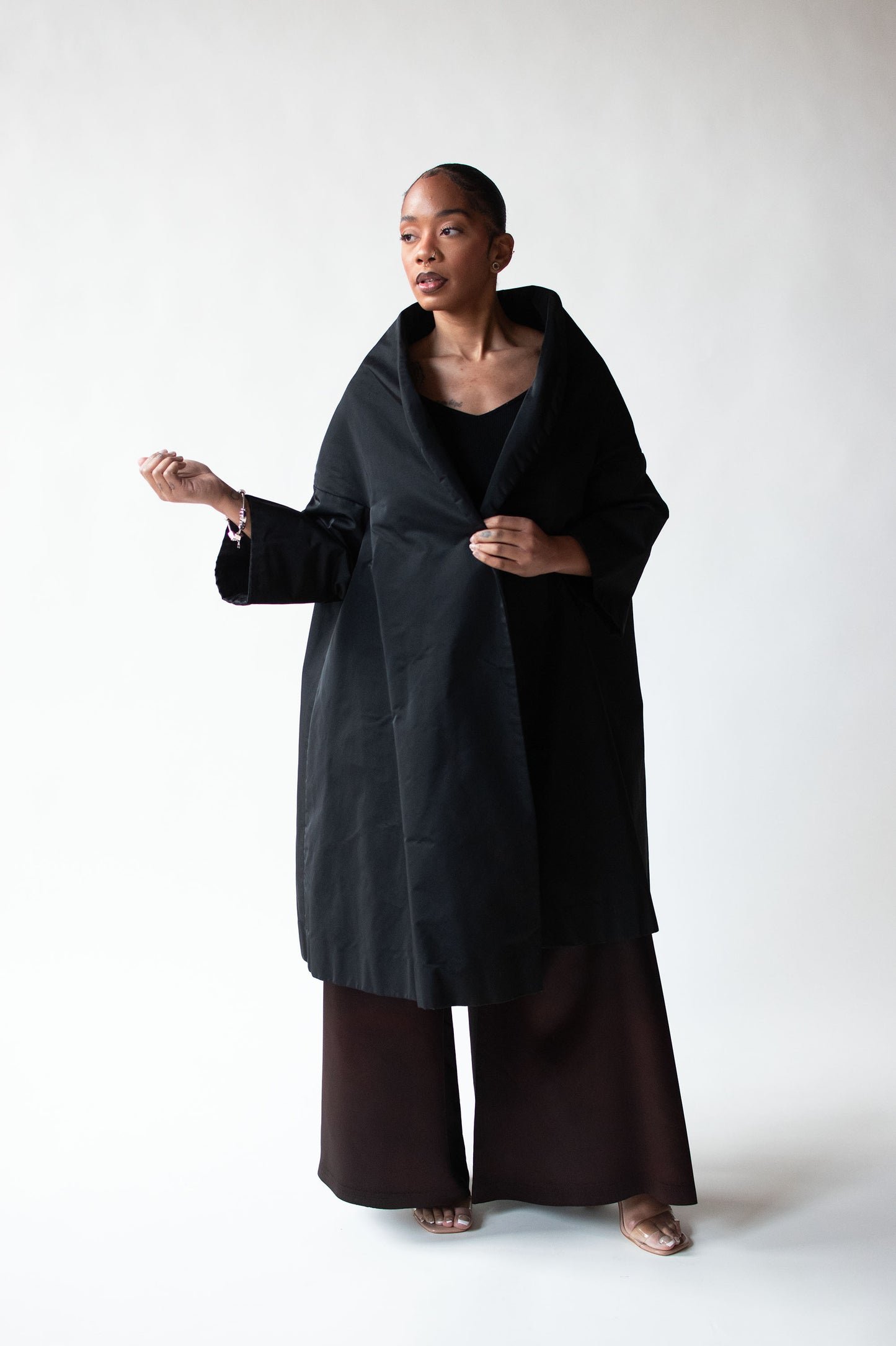1950 Black Opera Coat | Neiman Marcus
