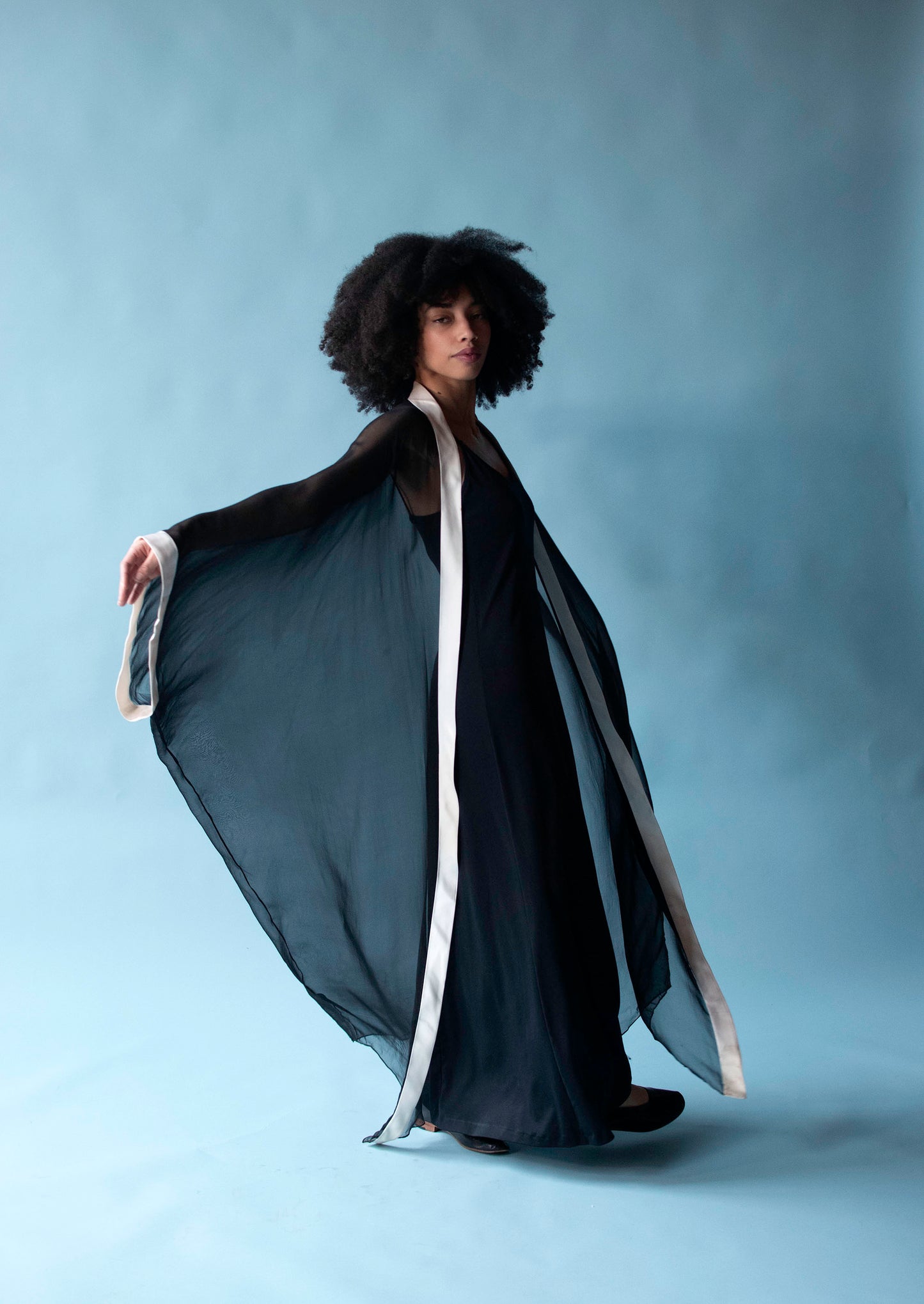 1990s Chiffon Duster