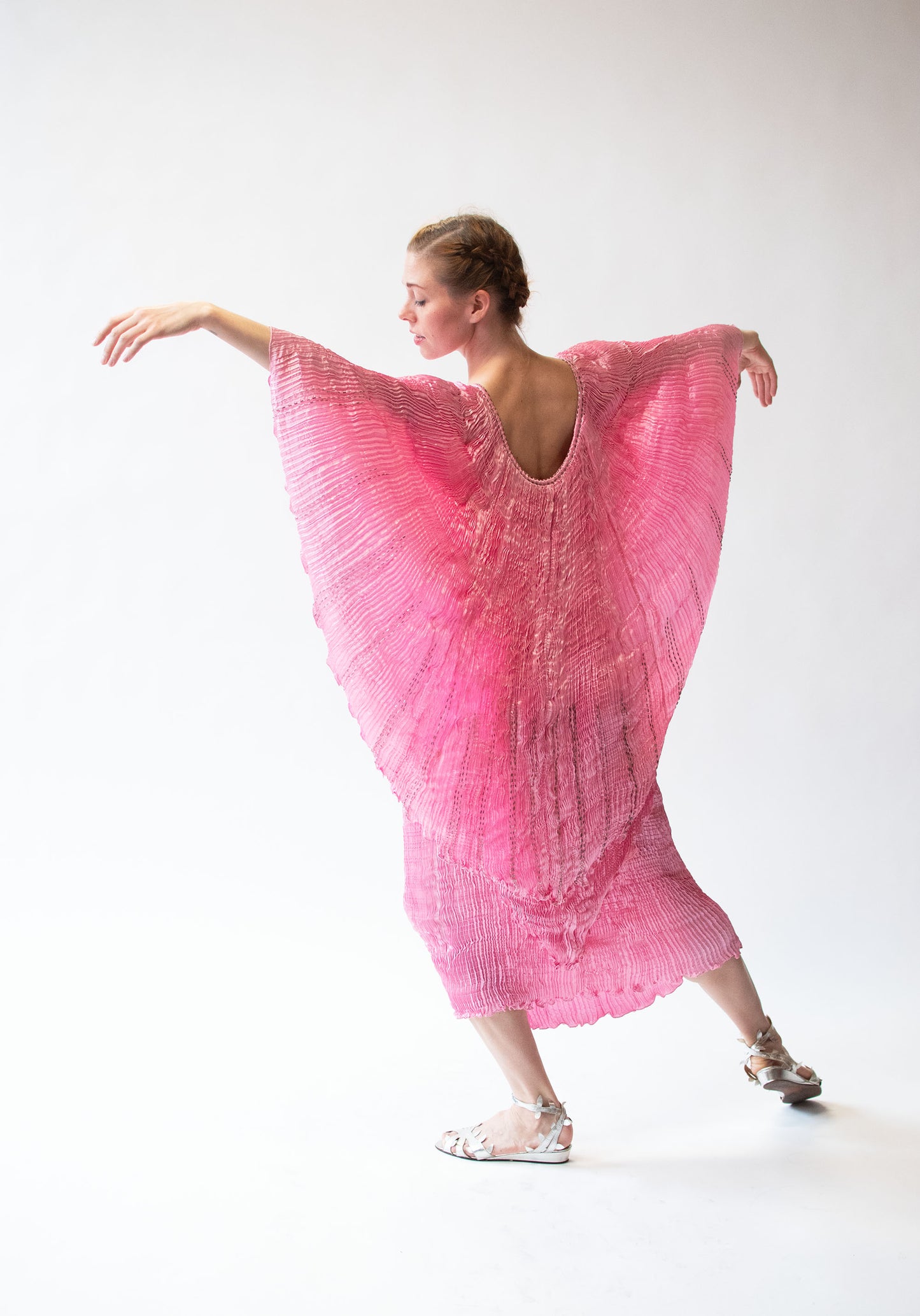 Pleated Pink Dress Set | Charles and Patricia Lester