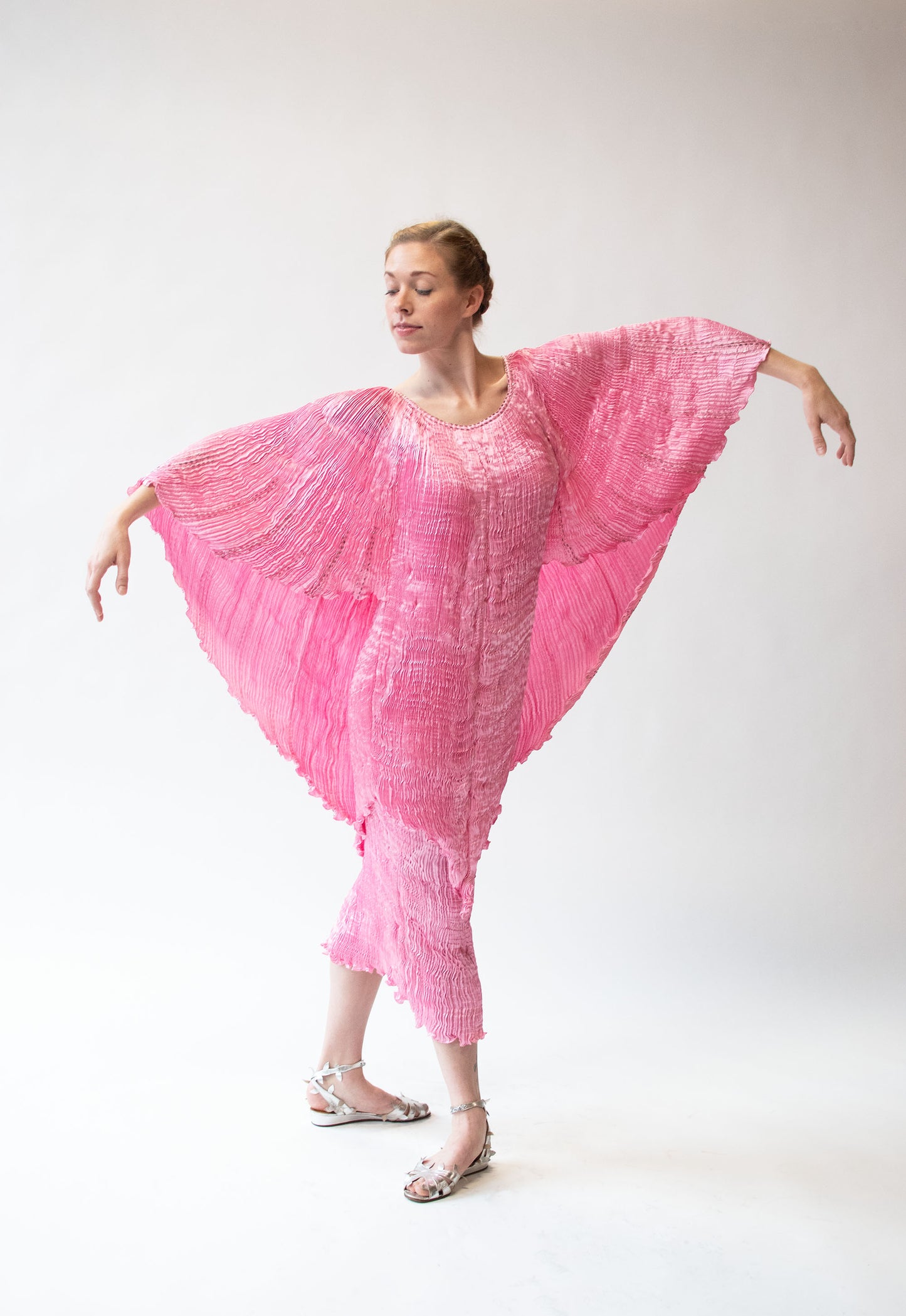 Pleated Pink Dress Set | Charles and Patricia Lester
