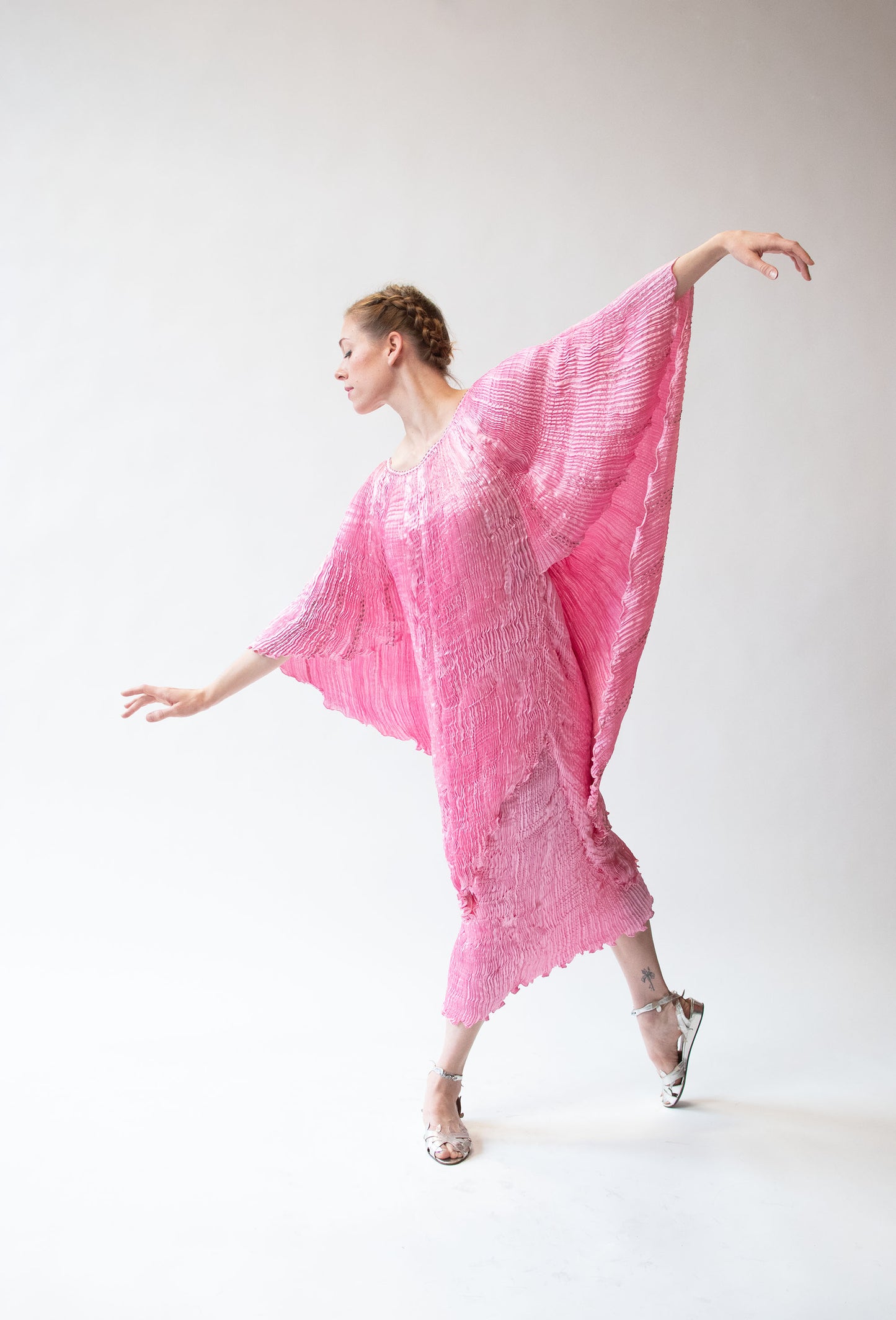 Pleated Pink Dress Set | Charles and Patricia Lester