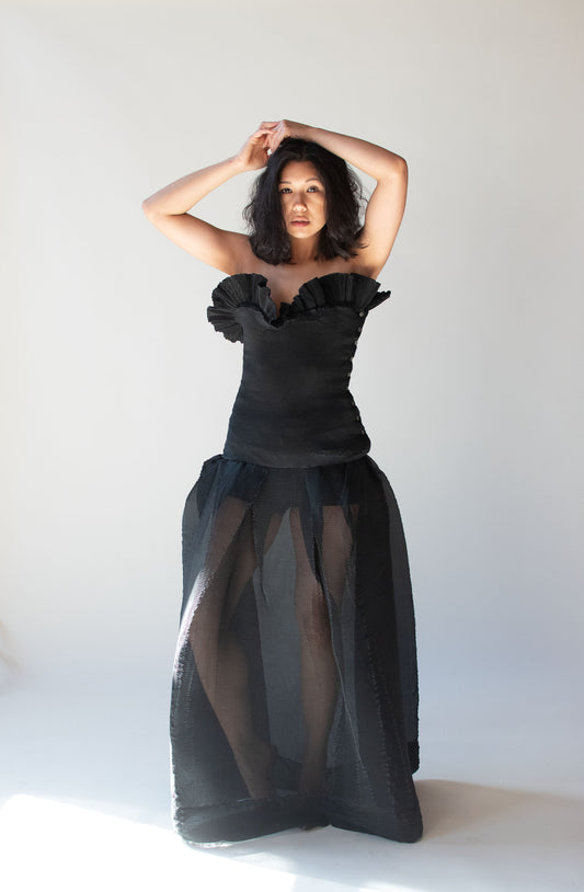 1980s Pleated Gown | Romeo Gigli