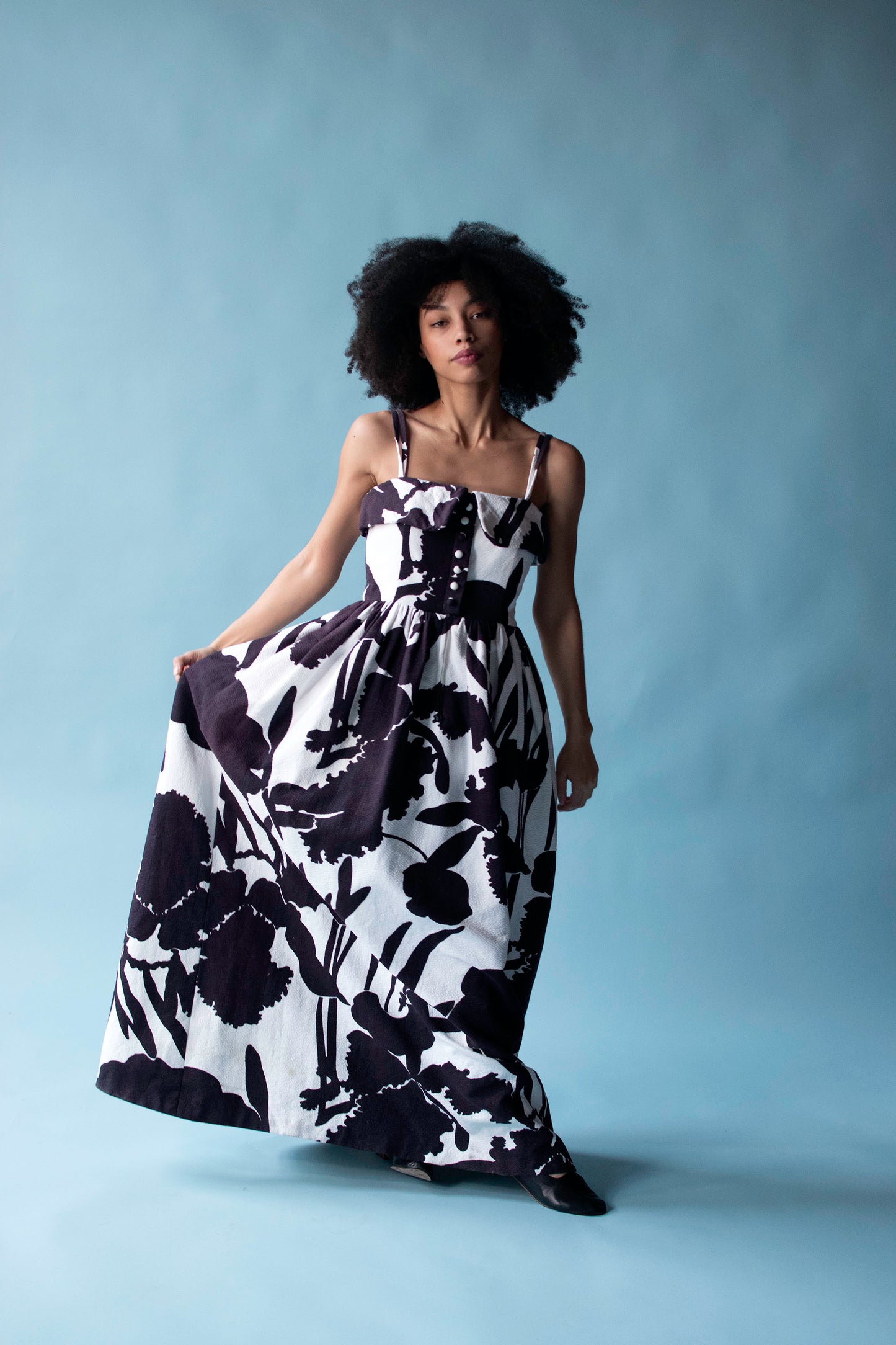 1960s Floral Print Gown | Geoffrey Beene