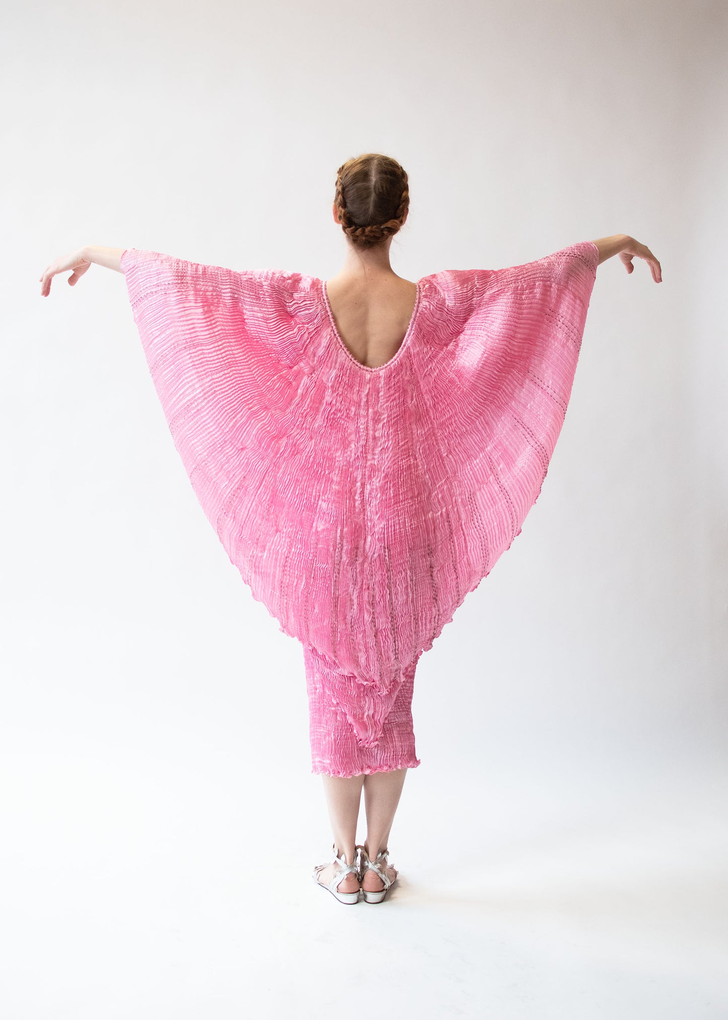 Pleated Pink Dress Set | Charles and Patricia Lester