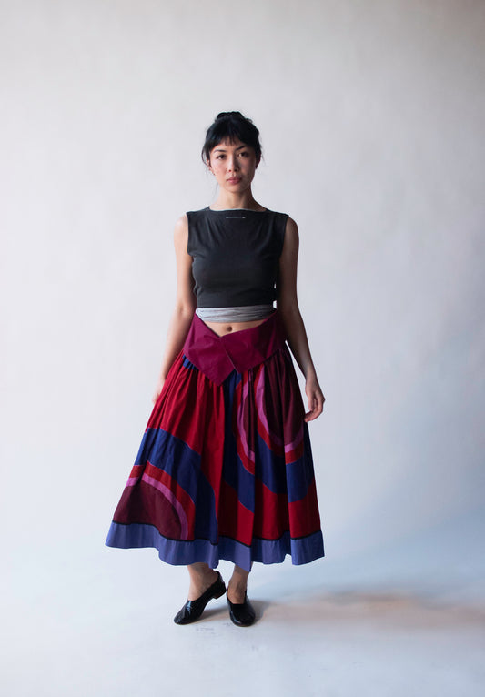 1980s Abstract Print Skirt | Kenzo