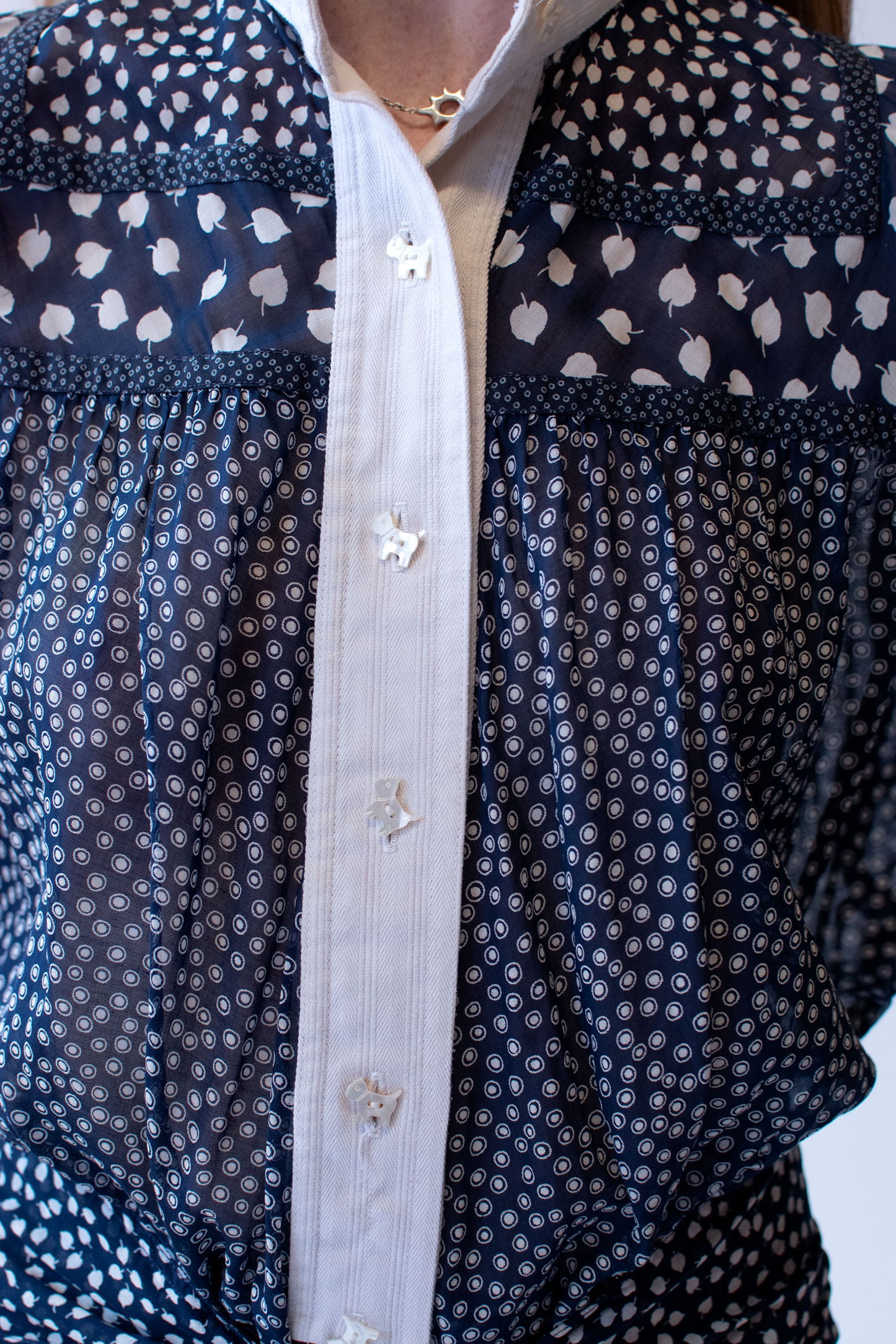 Mixed Print Shirt | Koos Van Den Akker