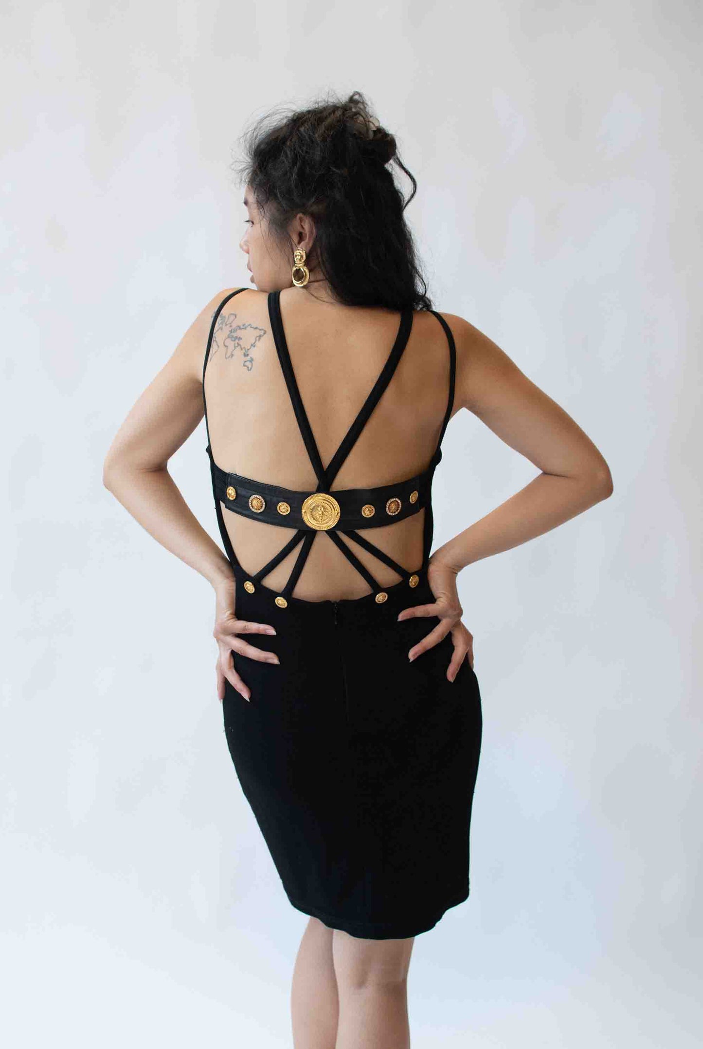 1990s Black Mini Dress | Andrea Isabella