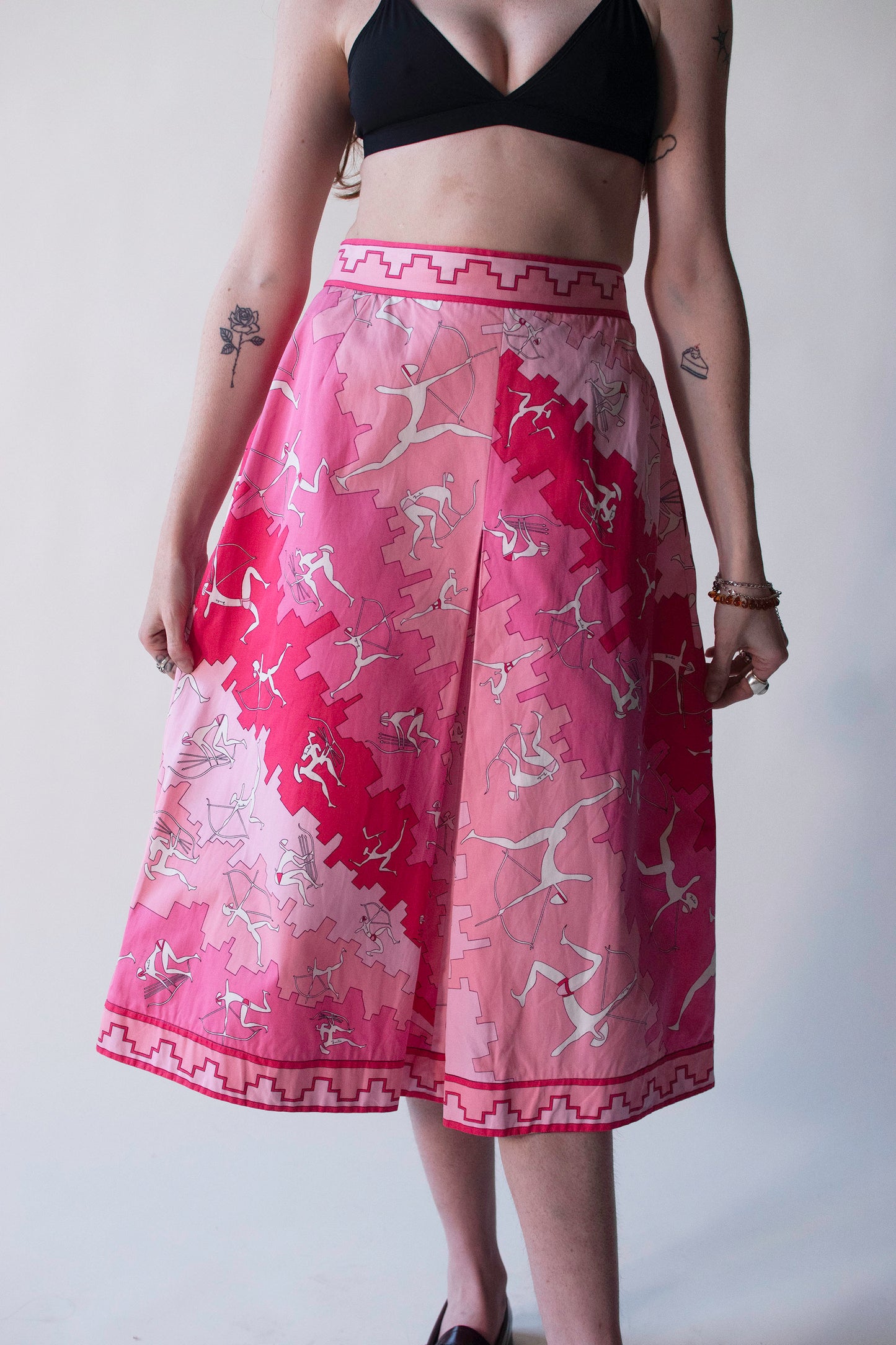1960s Archer Print Skirt | Emilio Pucci