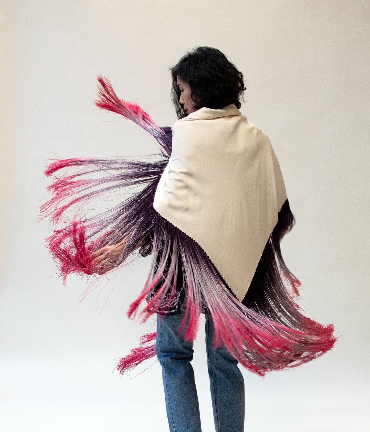 Ombre Fringe Shawl | Neisha Crosland