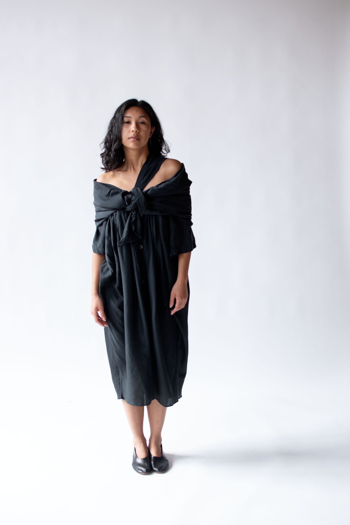 Black Silk Dress | Romeo Gigli 1994