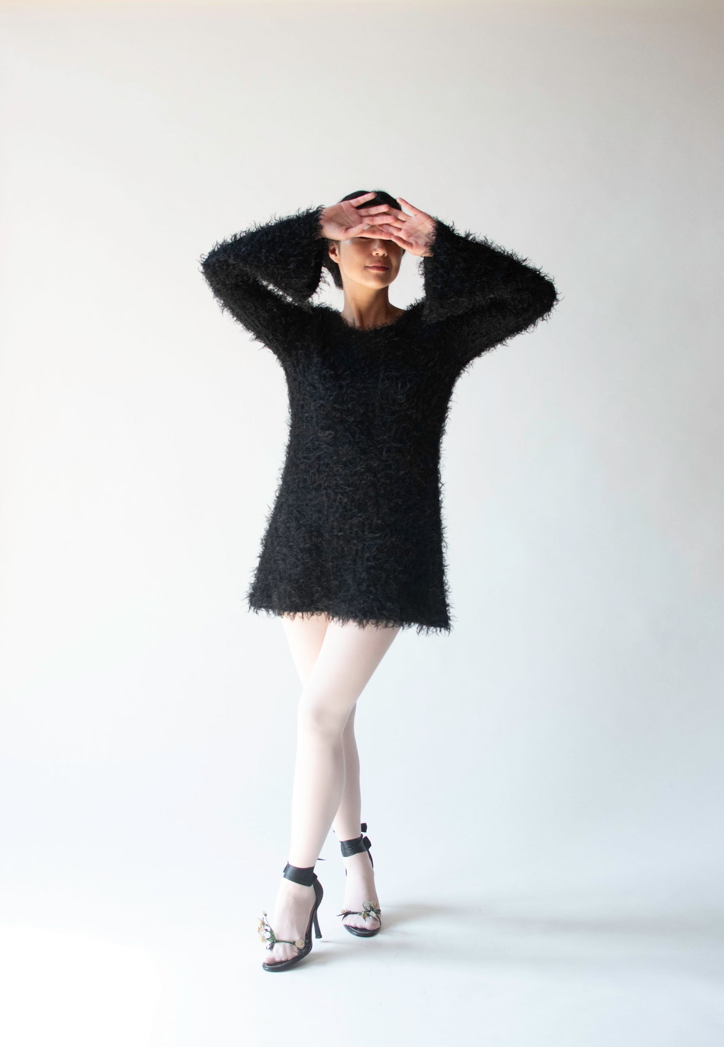 1990s Fuzzy Mini Dress | Betsey Johnson