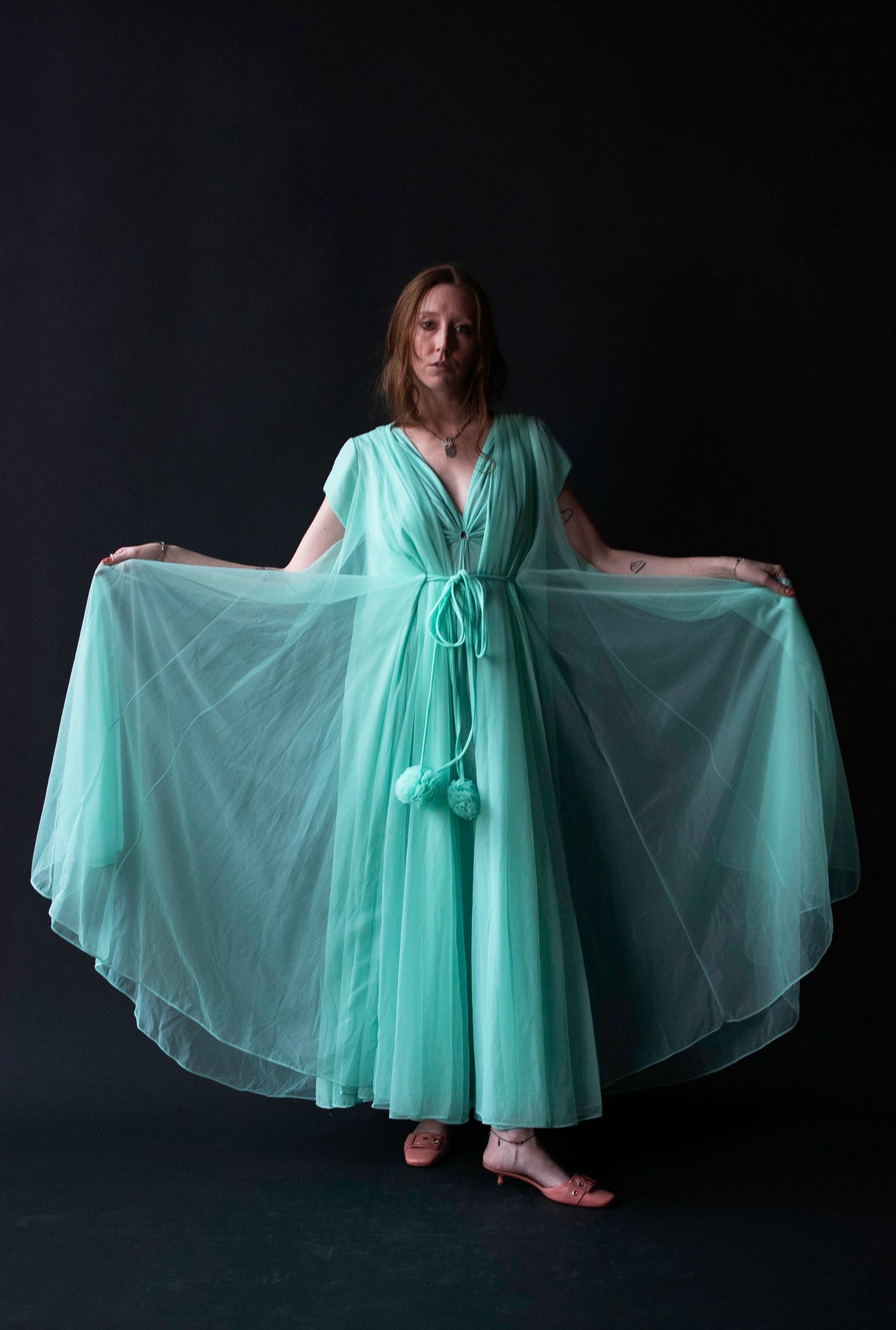 Mint Peignoir | Claire Sandra by Lucie Ann Beverly Hills