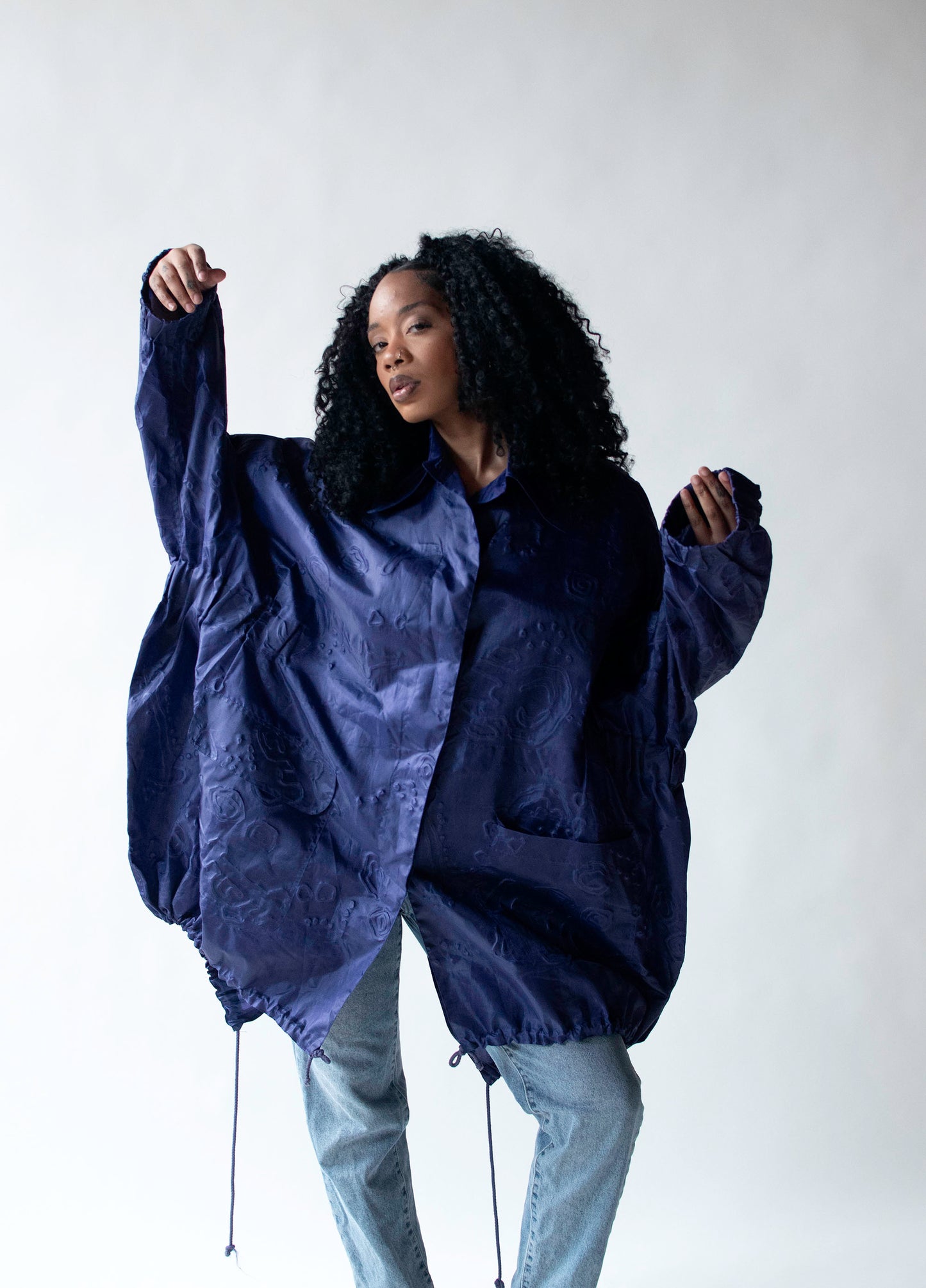 1990s Textured Wind Coat | Romeo Gigli